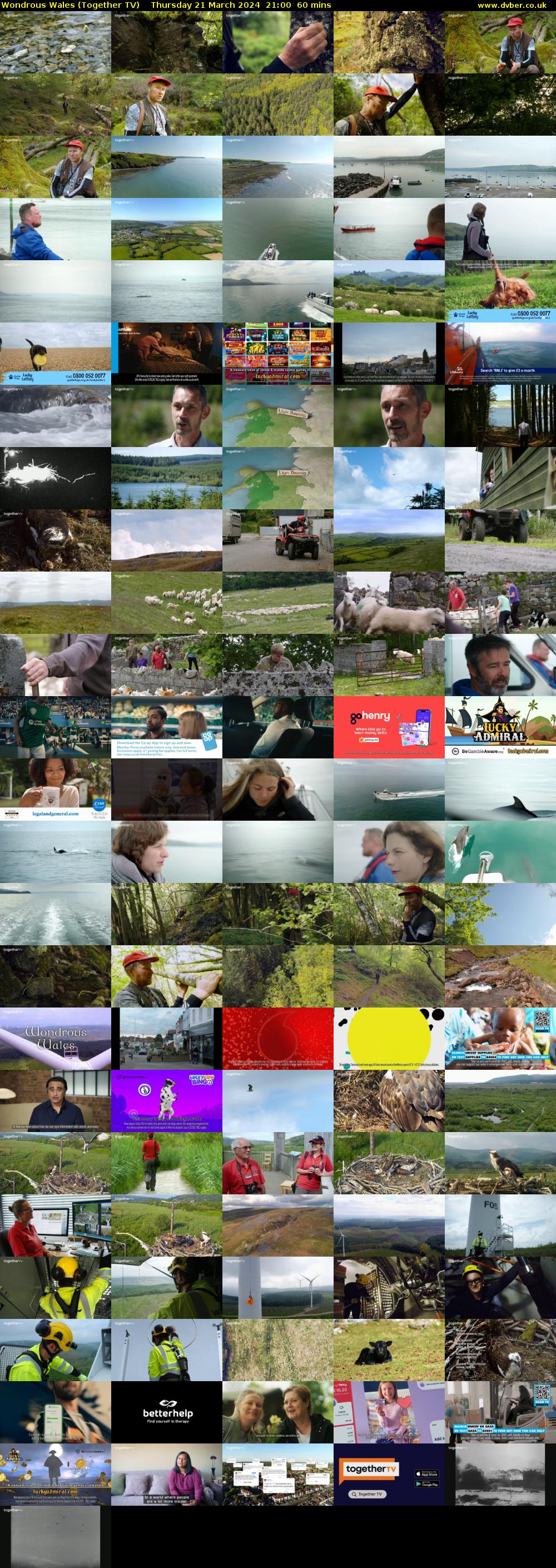 Wondrous Wales (Together TV) Thursday 21 March 2024 21:00 - 22:00