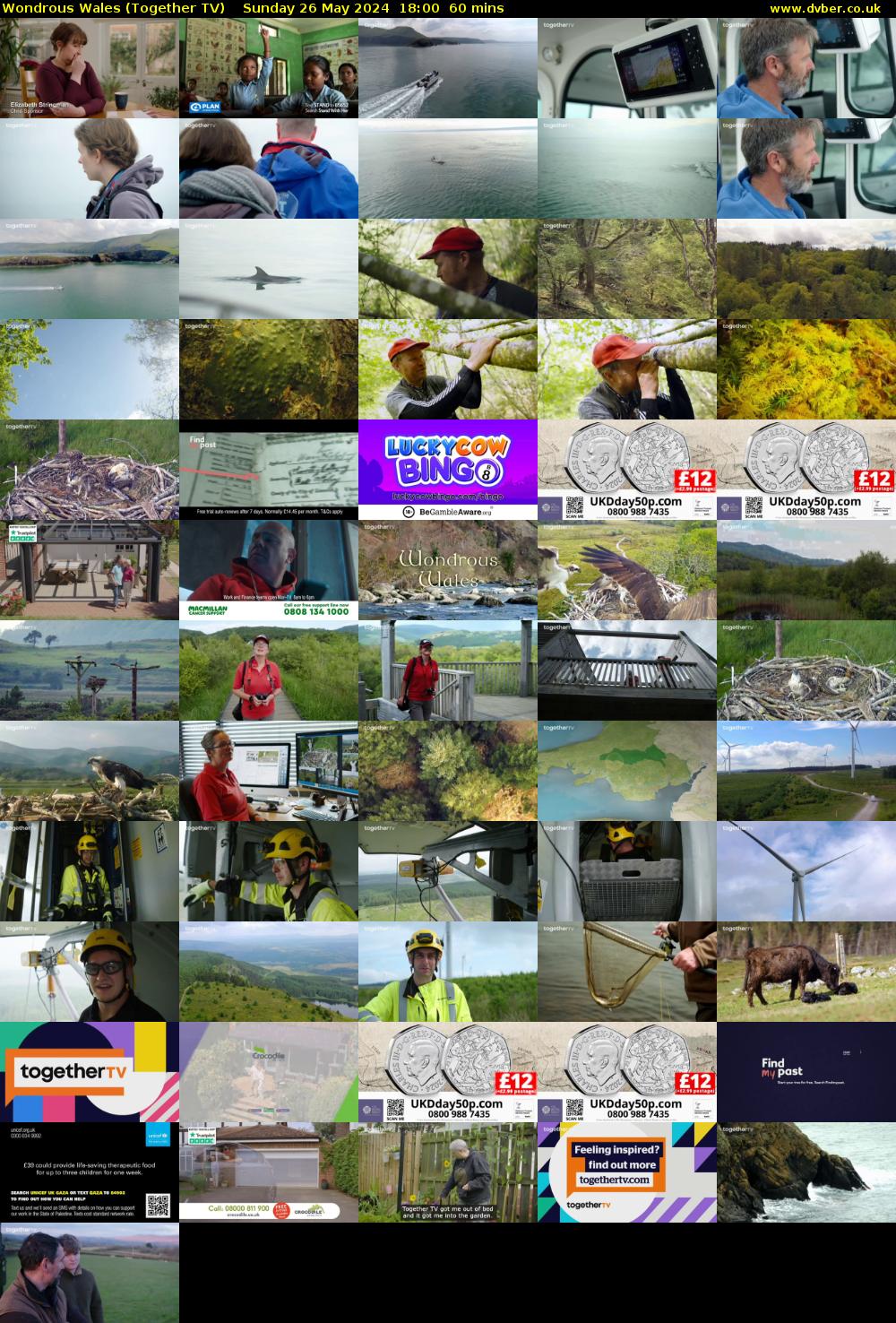 Wondrous Wales (Together TV) Sunday 26 May 2024 18:00 - 19:00
