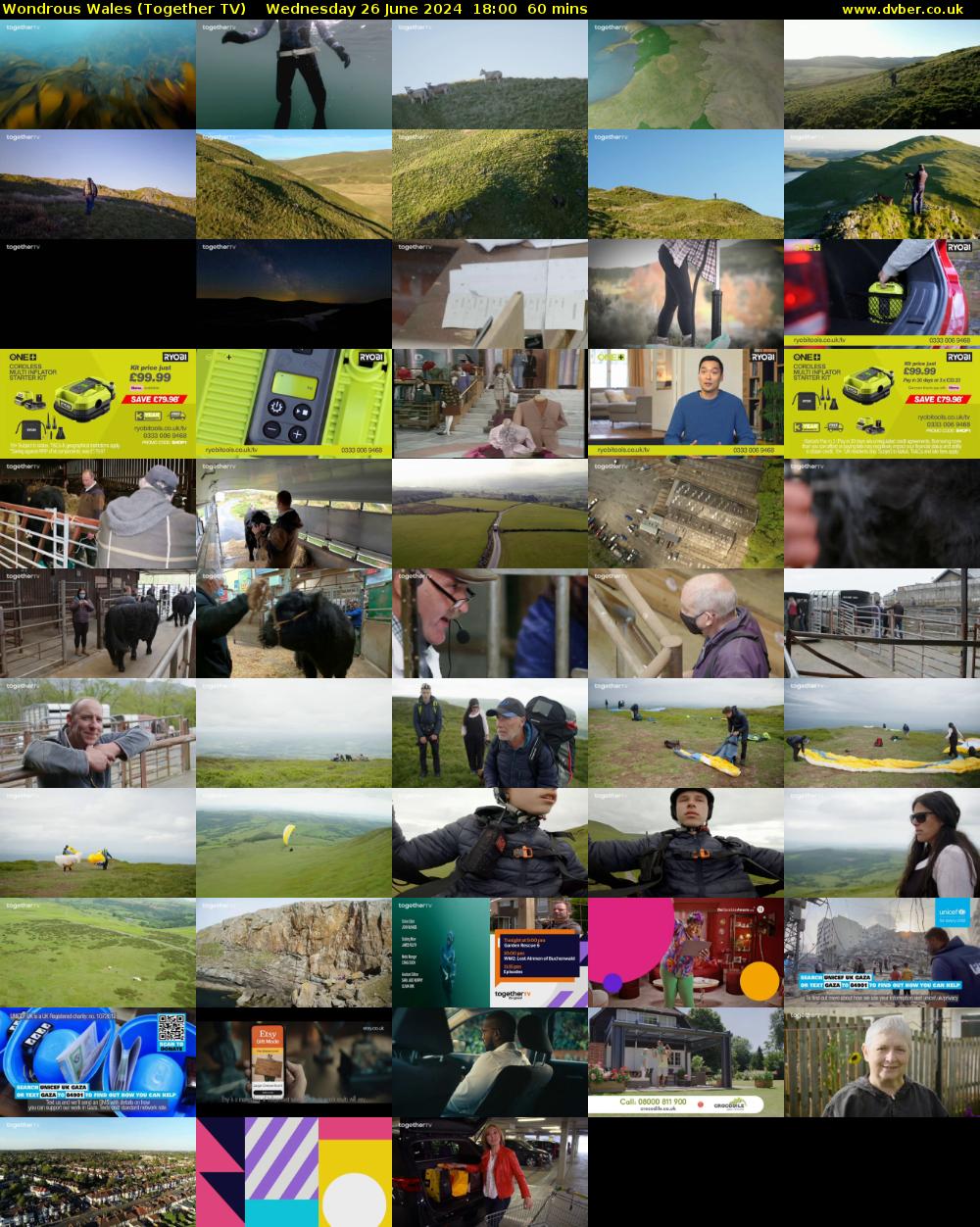 Wondrous Wales (Together TV) Wednesday 26 June 2024 18:00 - 19:00