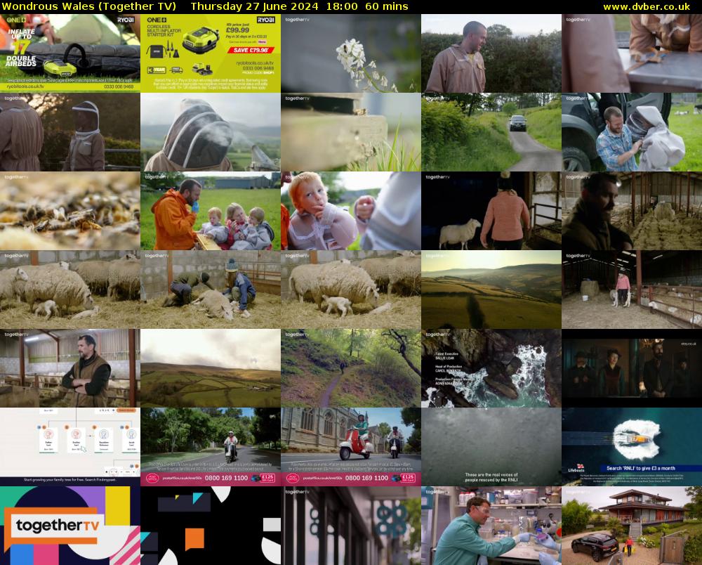 Wondrous Wales (Together TV) Thursday 27 June 2024 18:00 - 19:00
