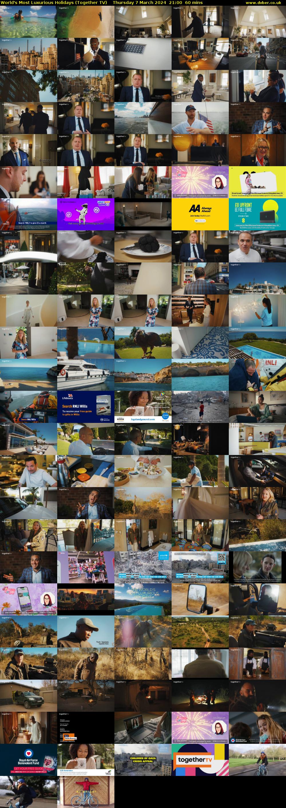 World's Most Luxurious Holidays (Together TV) Thursday 7 March 2024 21:00 - 22:00
