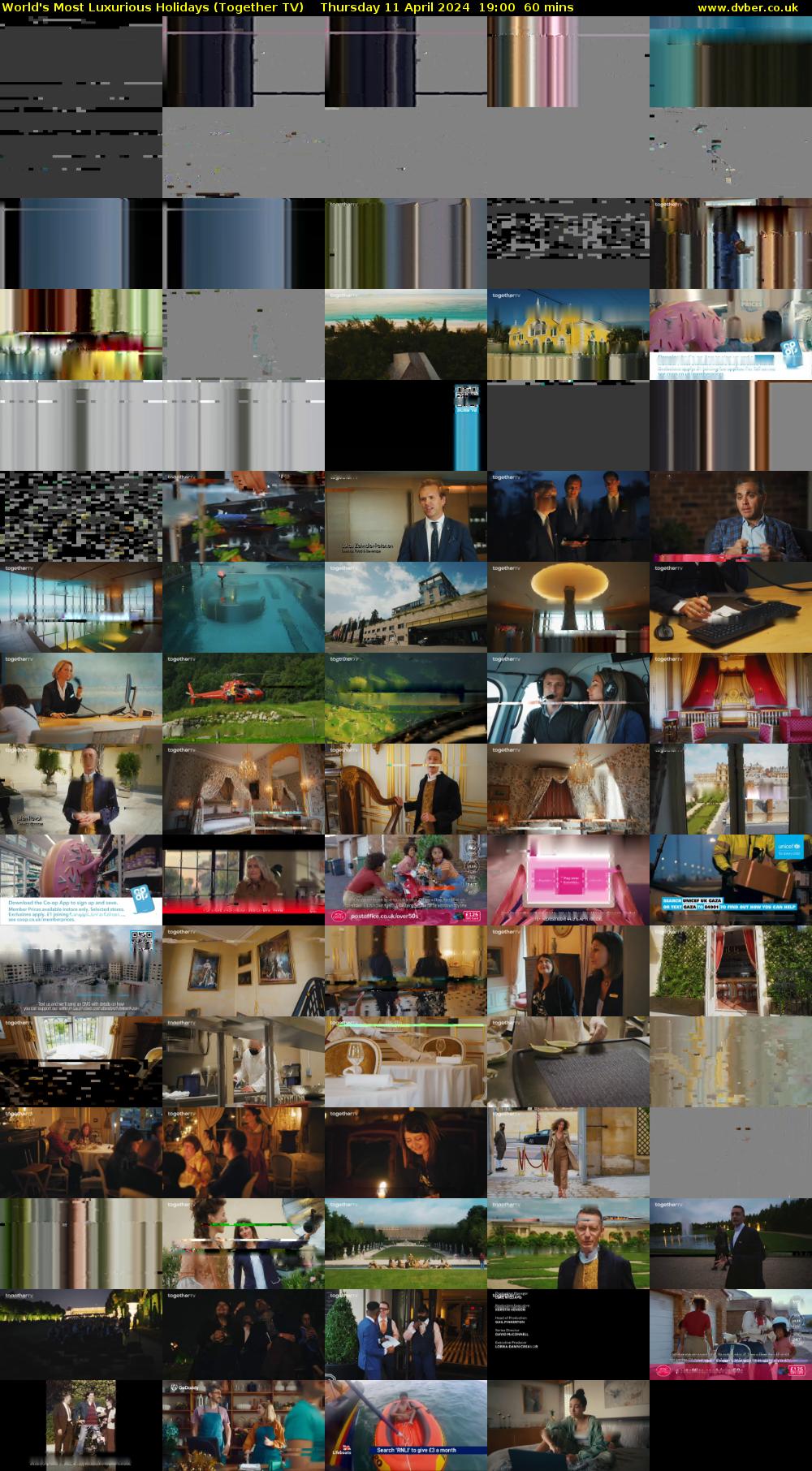 World's Most Luxurious Holidays (Together TV) Thursday 11 April 2024 19:00 - 20:00