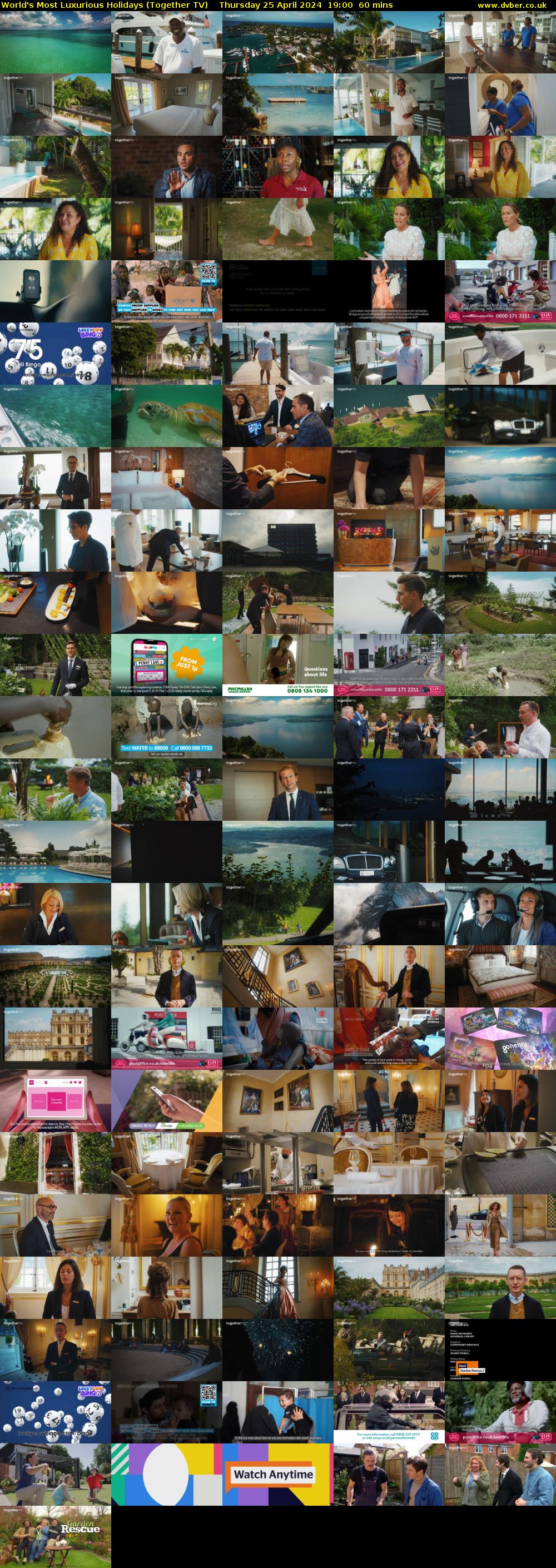World's Most Luxurious Holidays (Together TV) Thursday 25 April 2024 19:00 - 20:00