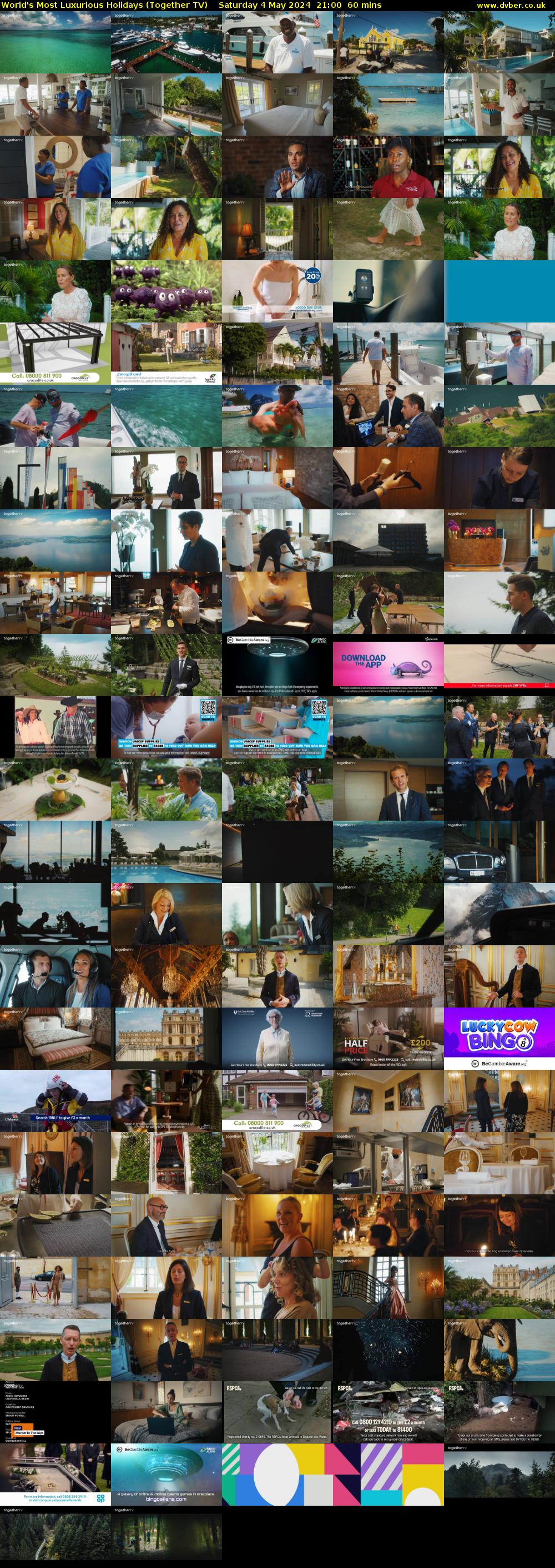 World's Most Luxurious Holidays (Together TV) Saturday 4 May 2024 21:00 - 22:00