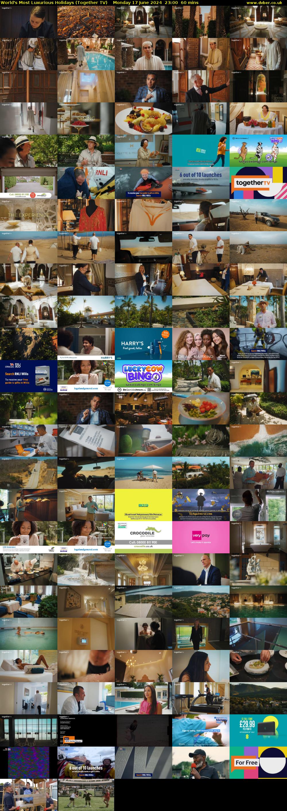 World's Most Luxurious Holidays (Together TV) Monday 17 June 2024 23:00 - 00:00