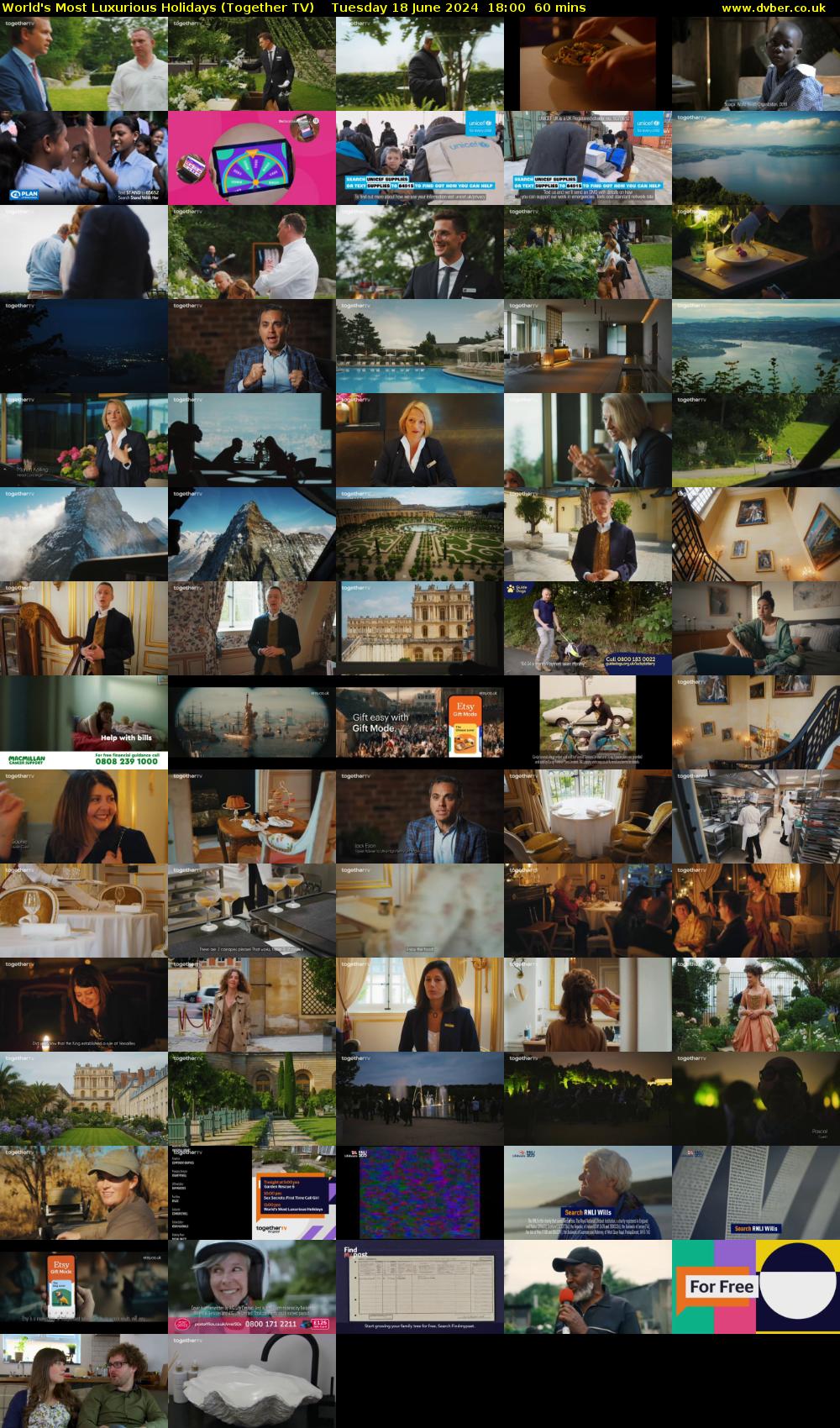 World's Most Luxurious Holidays (Together TV) Tuesday 18 June 2024 18:00 - 19:00