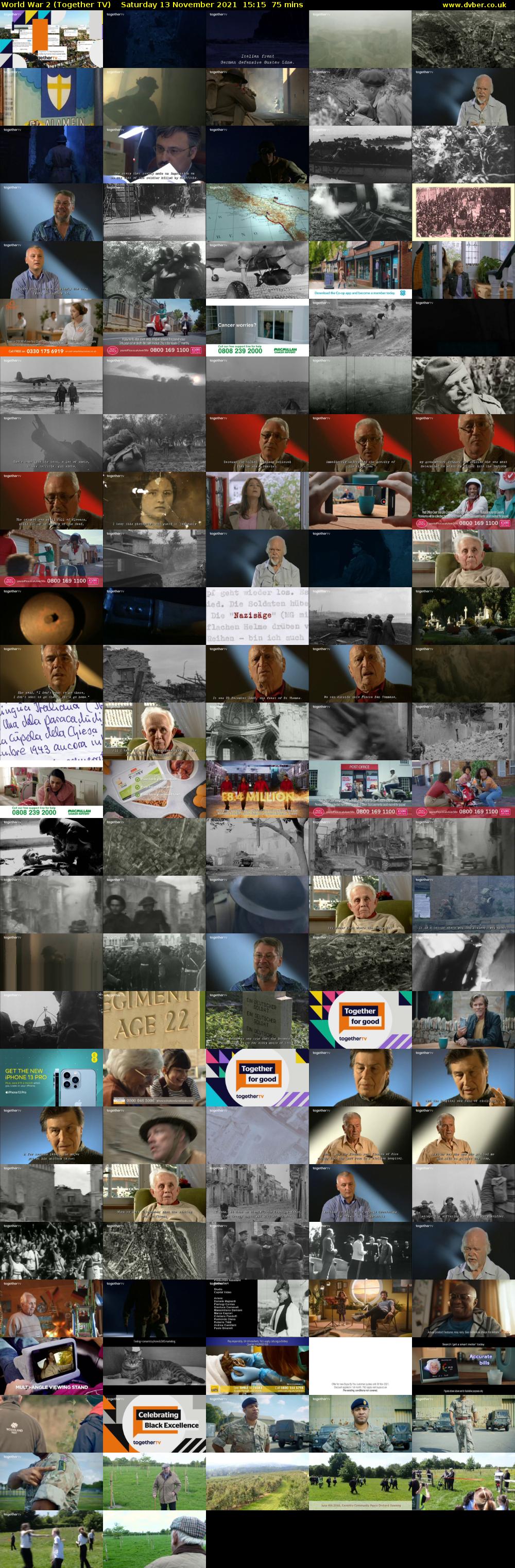 World War 2 (Together TV) Saturday 13 November 2021 15:15 - 16:30