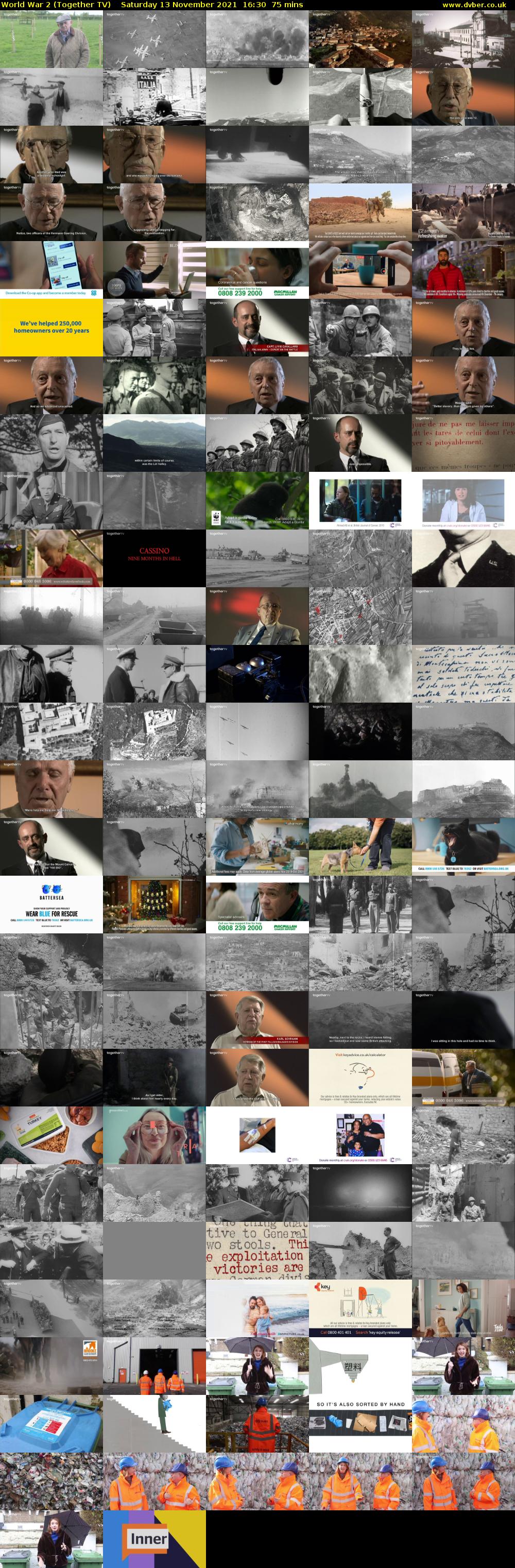 World War 2 (Together TV) Saturday 13 November 2021 16:30 - 17:45