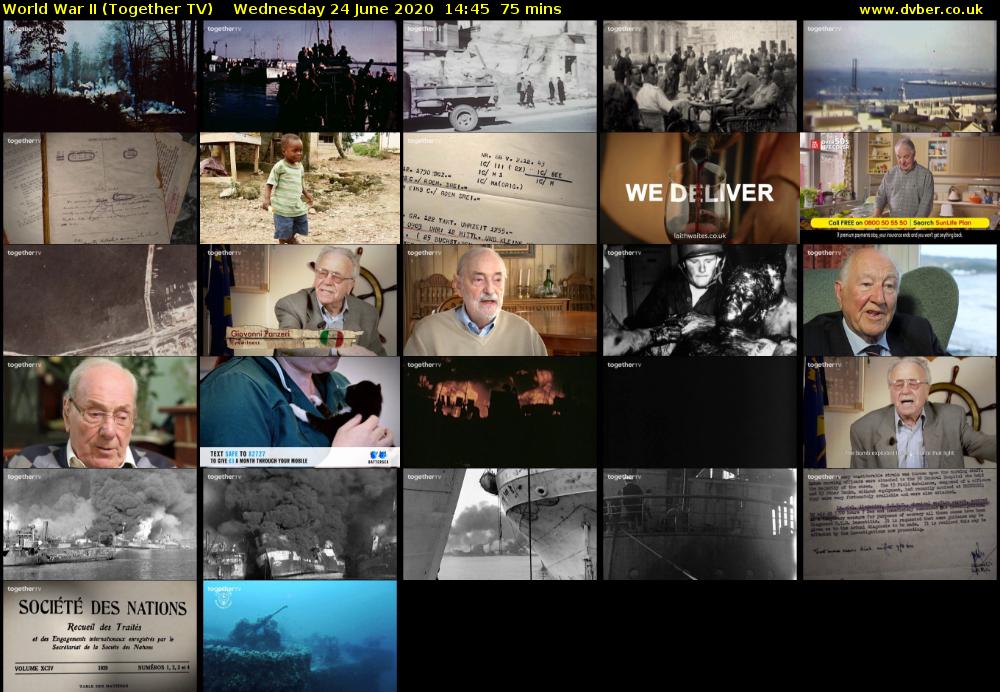 World War II (Together TV) Wednesday 24 June 2020 14:45 - 16:00
