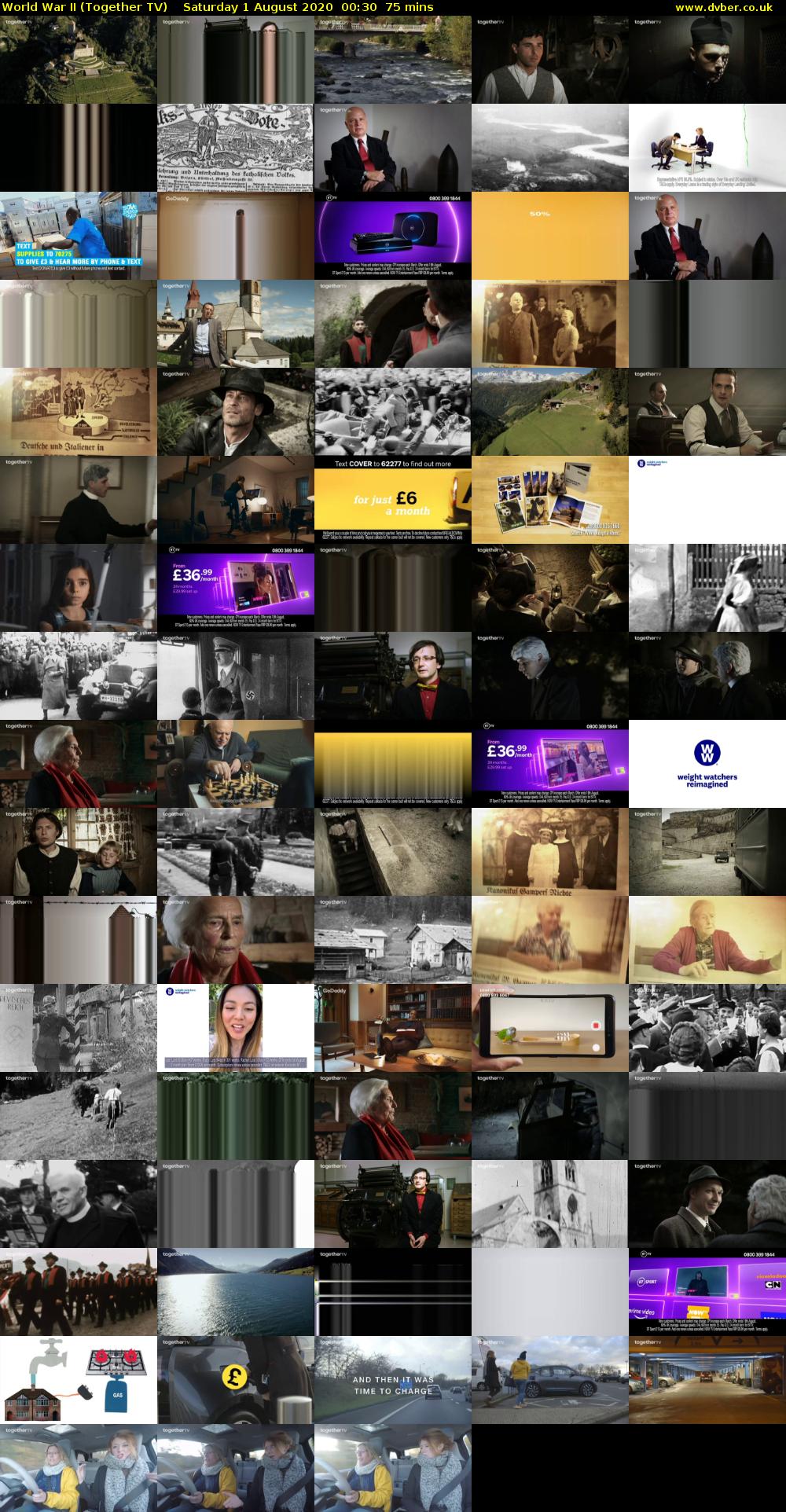 World War II (Together TV) Saturday 1 August 2020 00:30 - 01:45