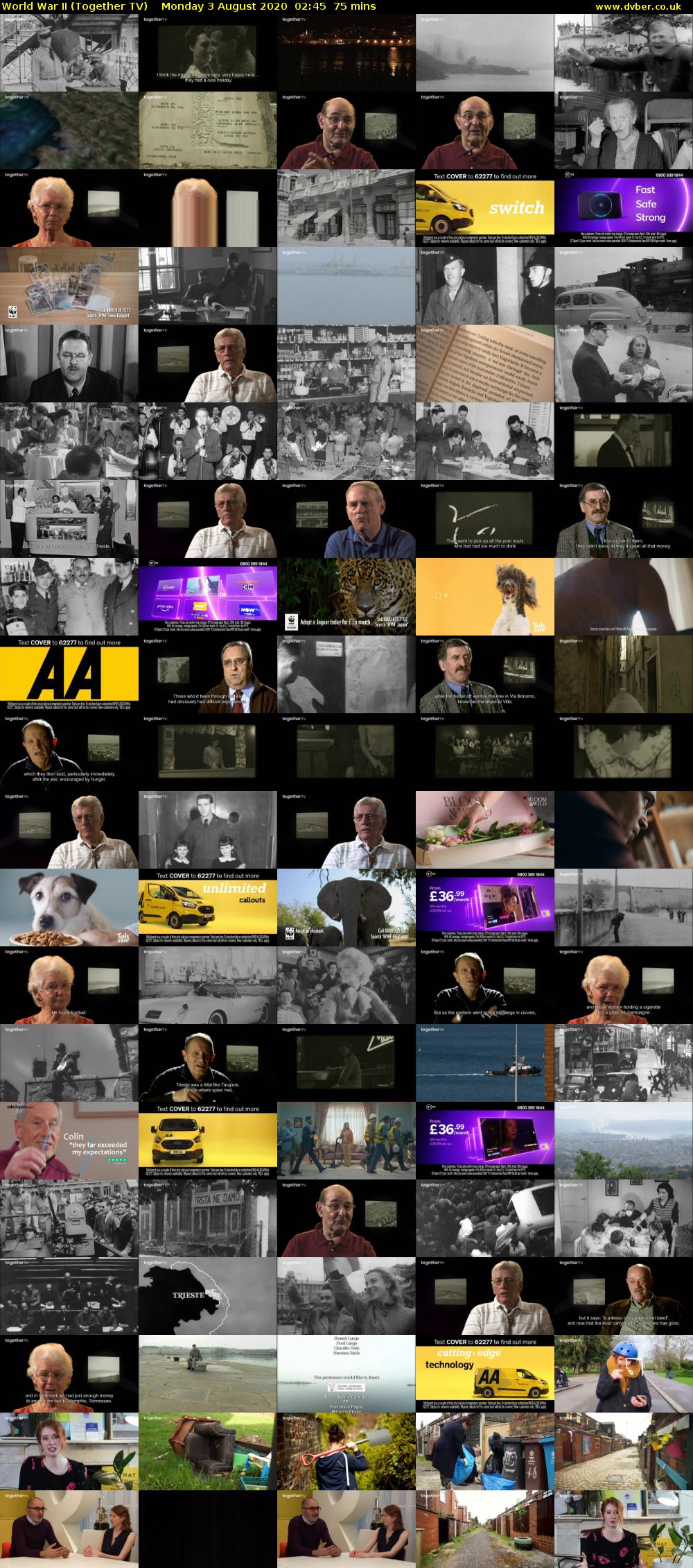 World War II (Together TV) Monday 3 August 2020 02:45 - 04:00