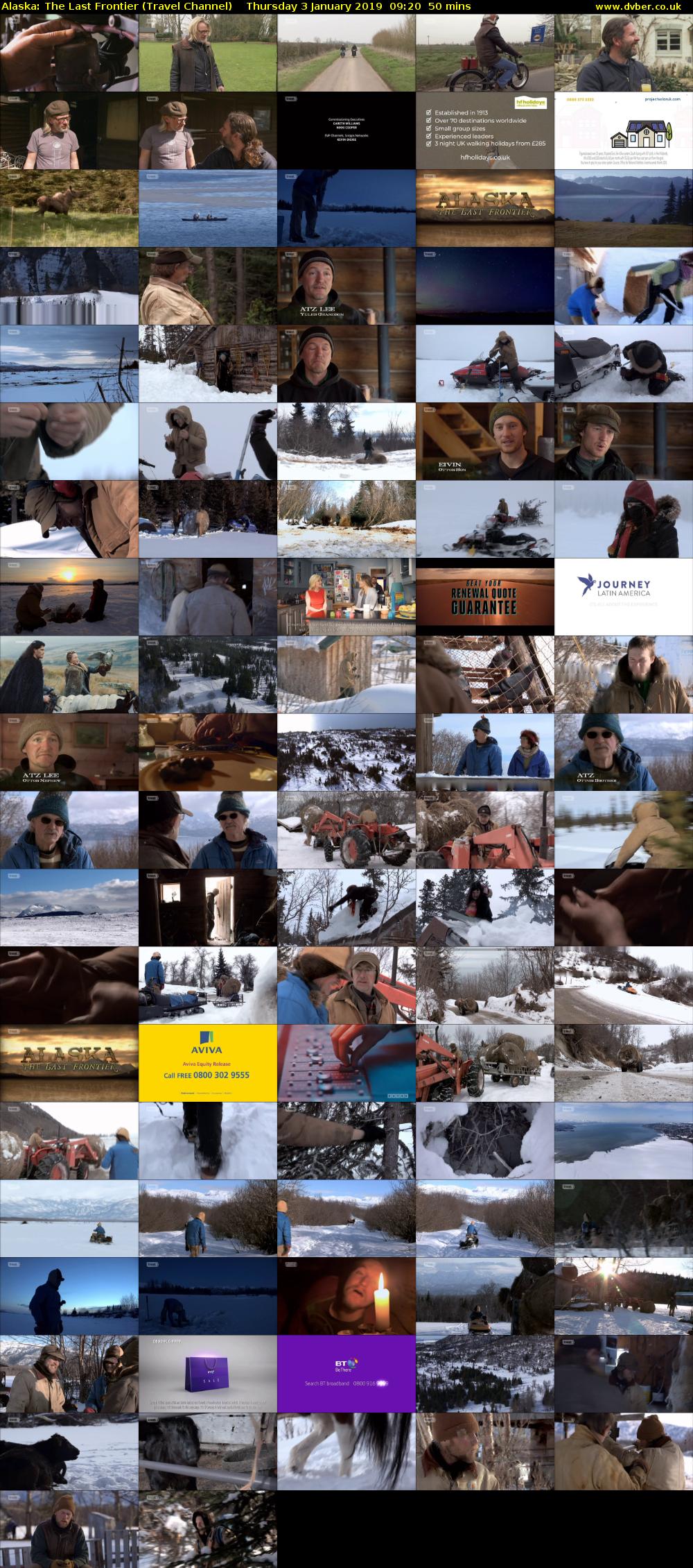 Alaska: The Last Frontier (Travel Channel) Thursday 3 January 2019 09:20 - 10:10