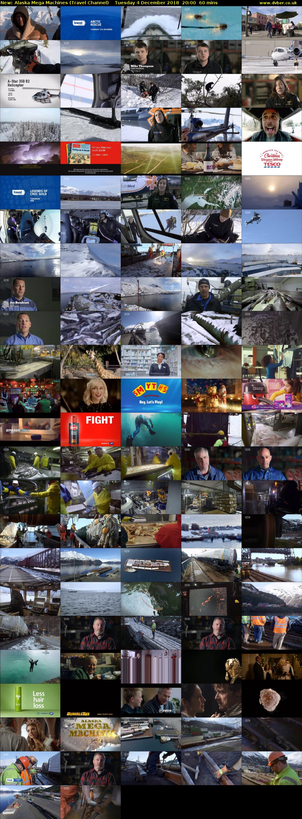 Alaska Mega Machines (Travel Channel) Tuesday 4 December 2018 20:00 - 21:00