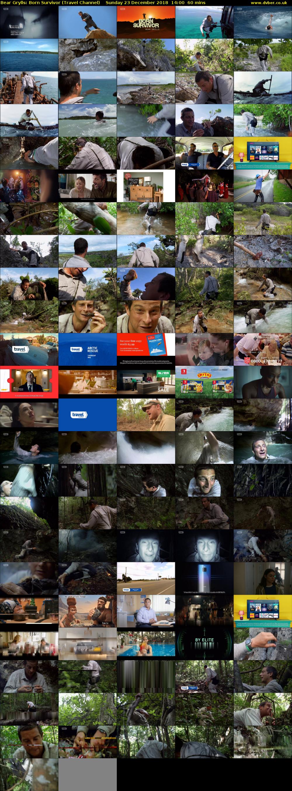 Bear Grylls: Born Survivor (Travel Channel) Sunday 23 December 2018 14:00 - 15:00