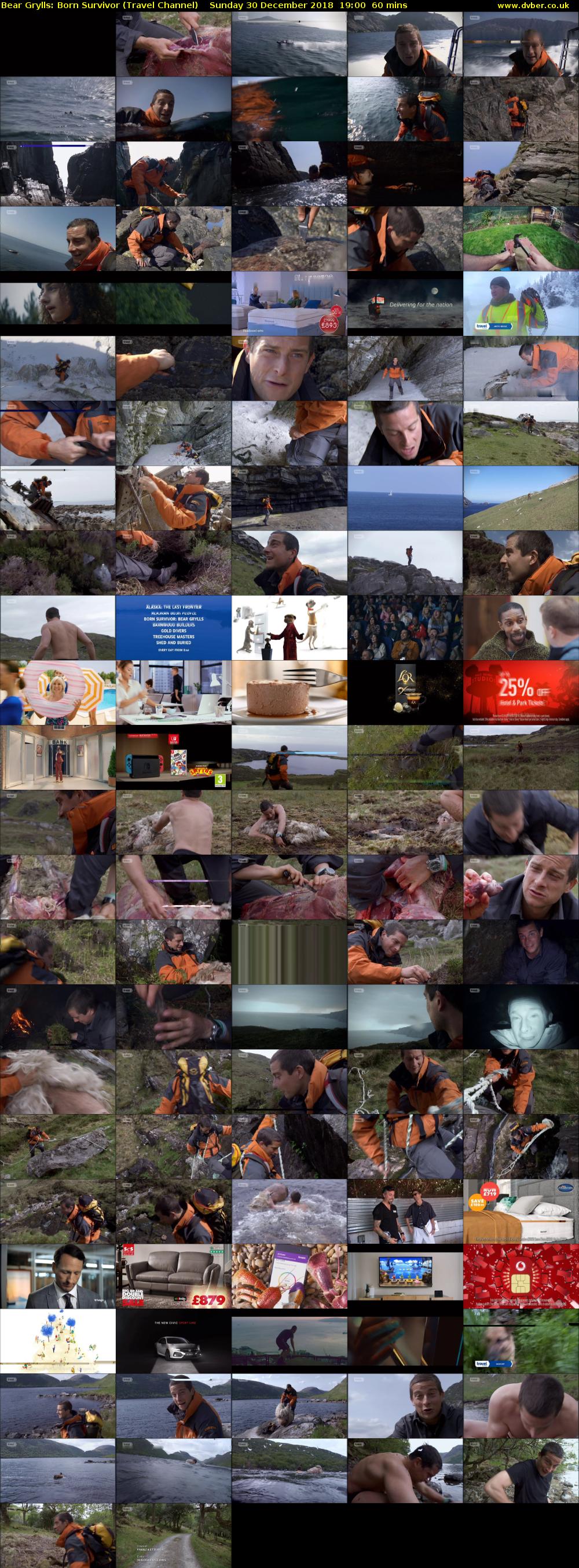 Bear Grylls: Born Survivor (Travel Channel) Sunday 30 December 2018 19:00 - 20:00