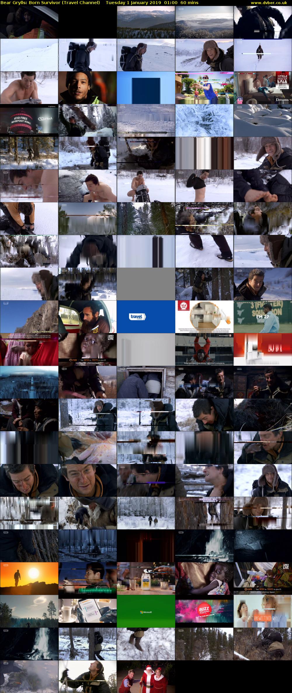 Bear Grylls: Born Survivor (Travel Channel) Tuesday 1 January 2019 01:00 - 02:00