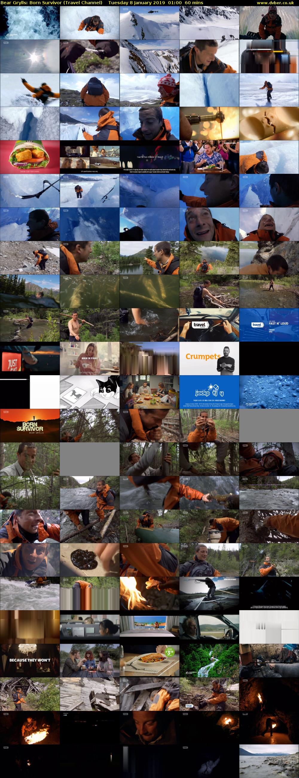 Bear Grylls: Born Survivor (Travel Channel) Tuesday 8 January 2019 01:00 - 02:00