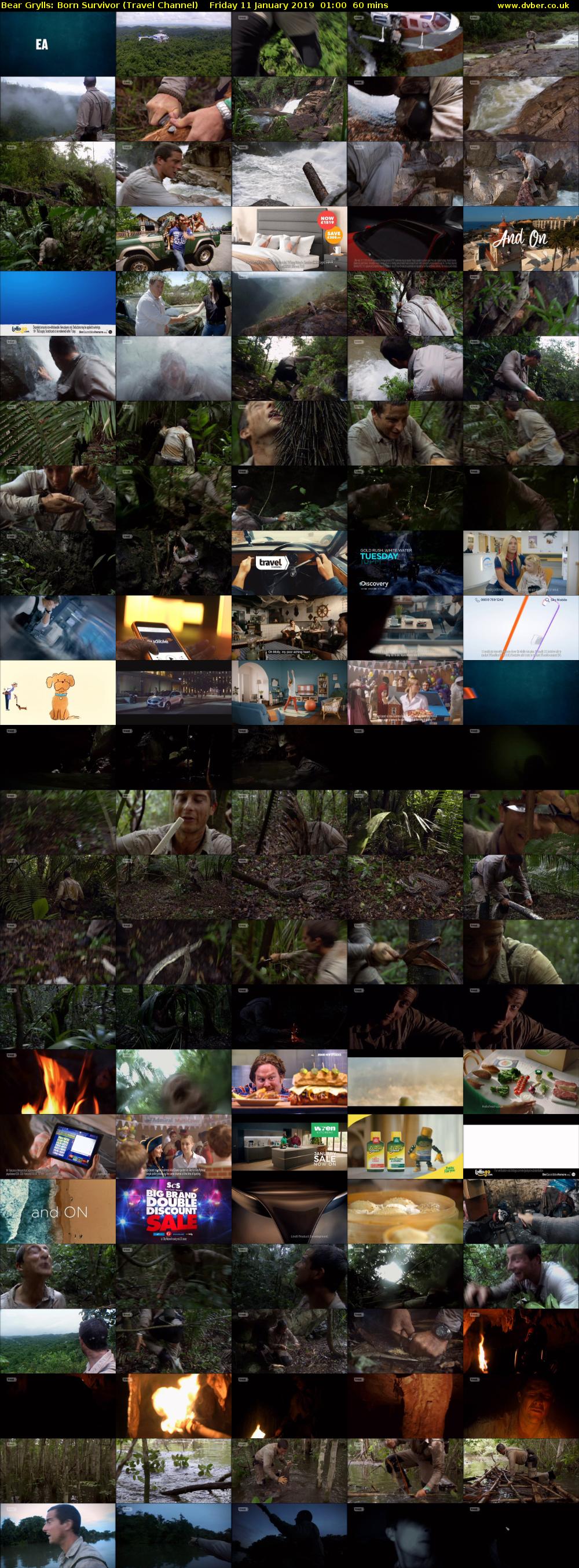 Bear Grylls: Born Survivor (Travel Channel) Friday 11 January 2019 01:00 - 02:00
