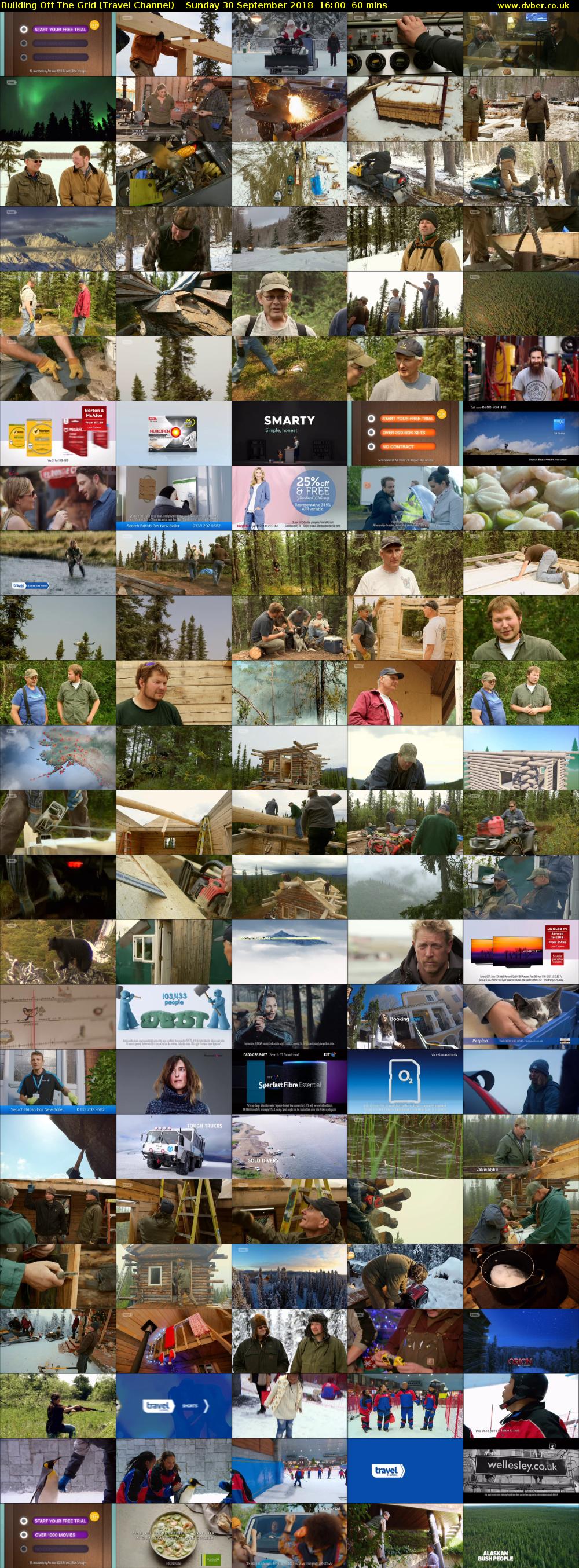 Building Off The Grid (Travel Channel) Sunday 30 September 2018 16:00 - 17:00