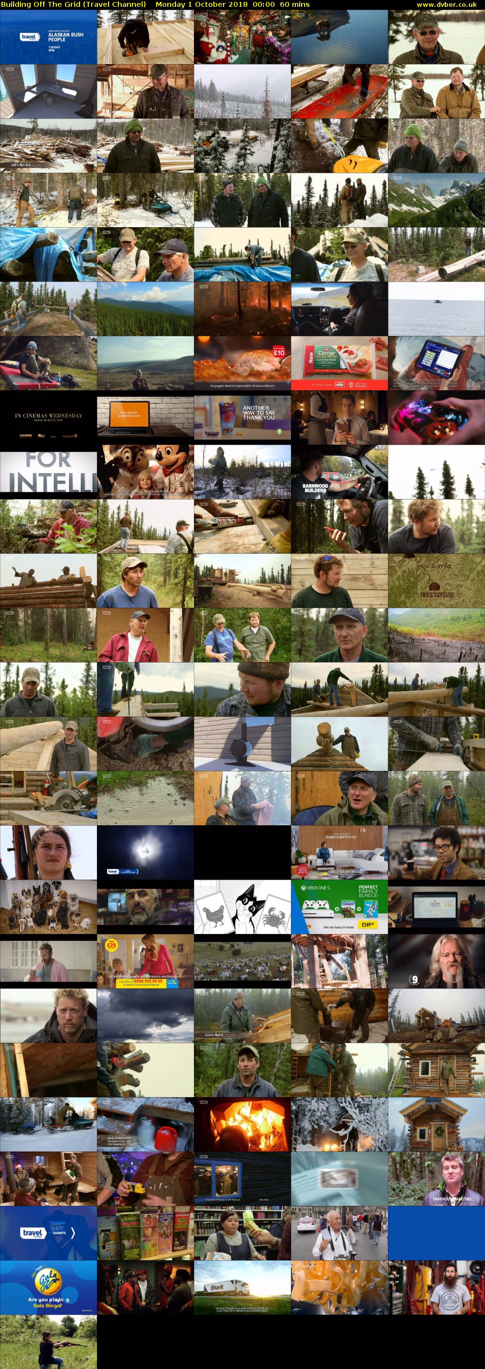 Building Off The Grid (Travel Channel) Monday 1 October 2018 00:00 - 01:00