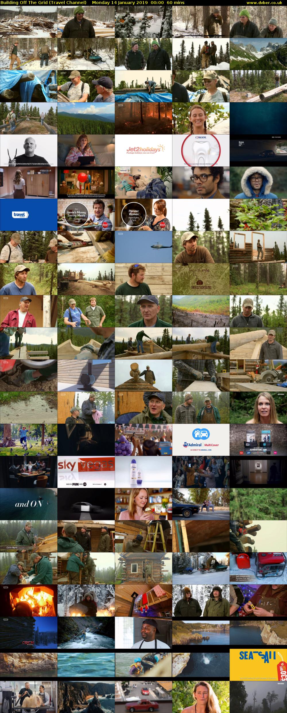 Building Off The Grid (Travel Channel) Monday 14 January 2019 00:00 - 01:00