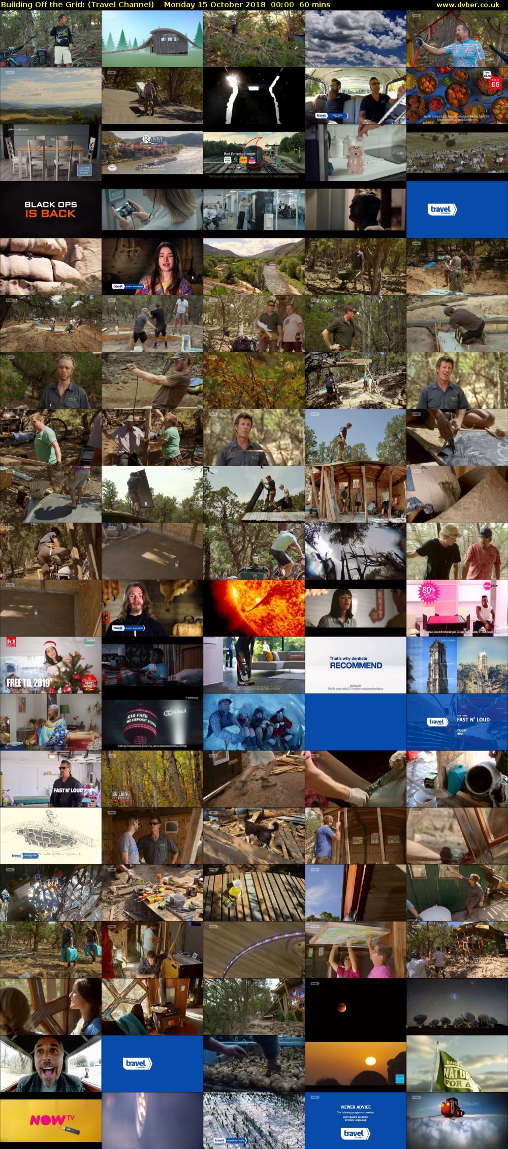 Building Off the Grid: (Travel Channel) Monday 15 October 2018 00:00 - 01:00