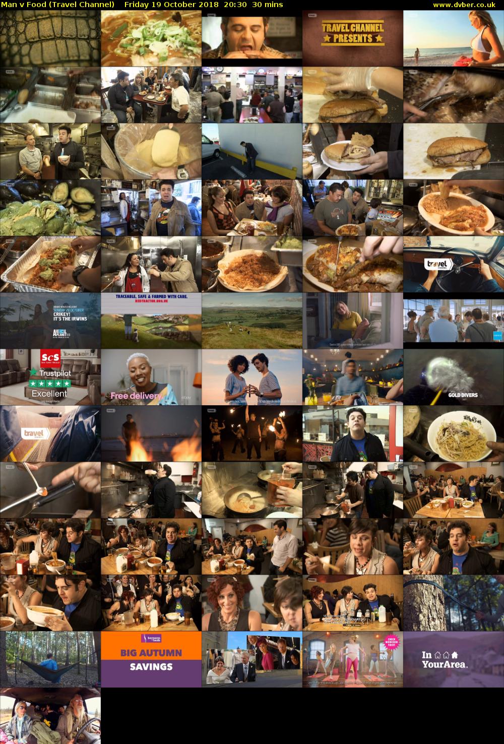 Man v Food (Travel Channel) Friday 19 October 2018 20:30 - 21:00