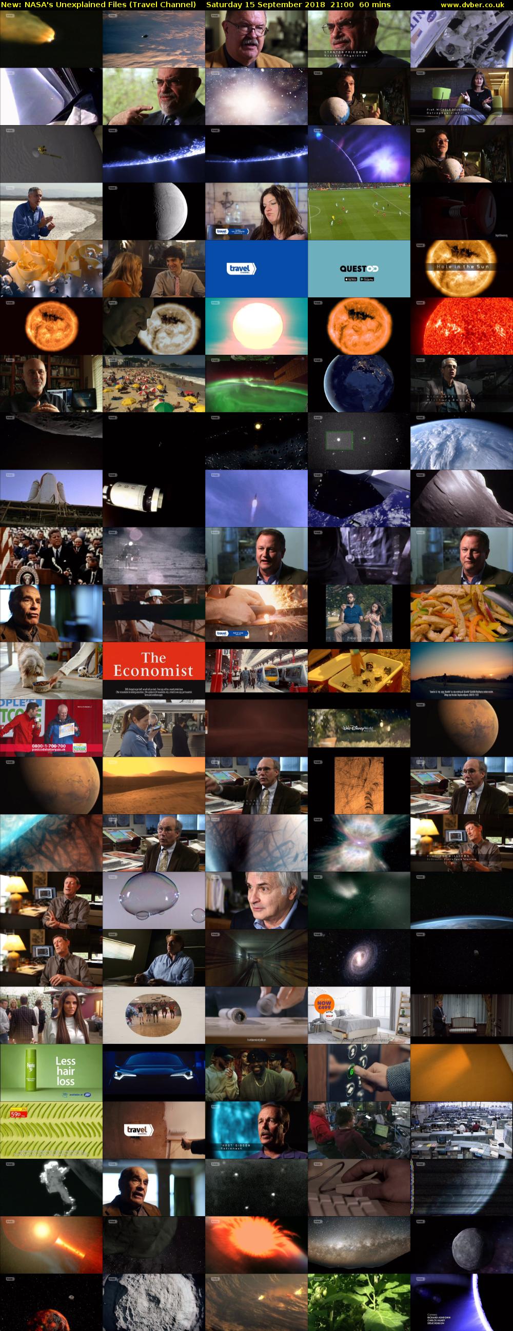 NASA's Unexplained Files (Travel Channel) Saturday 15 September 2018 21:00 - 22:00