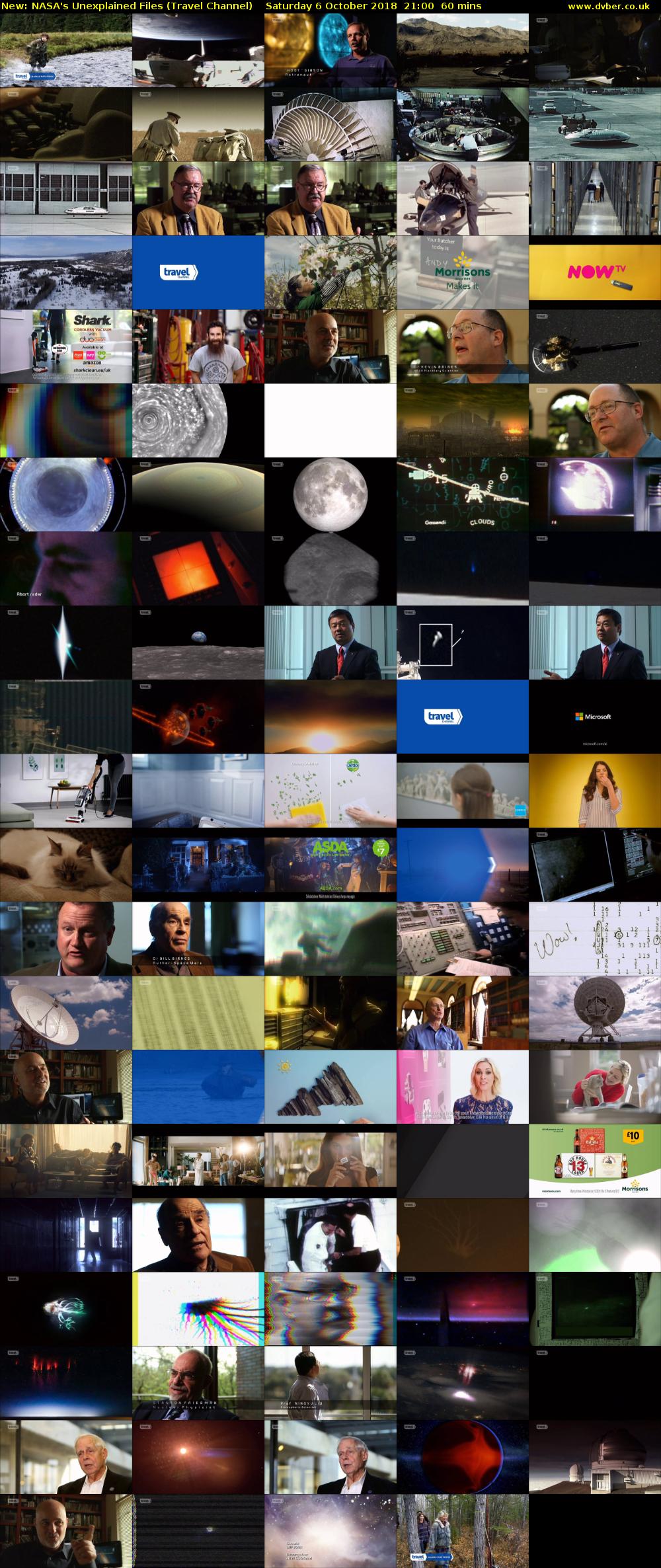 NASA's Unexplained Files (Travel Channel) Saturday 6 October 2018 21:00 - 22:00