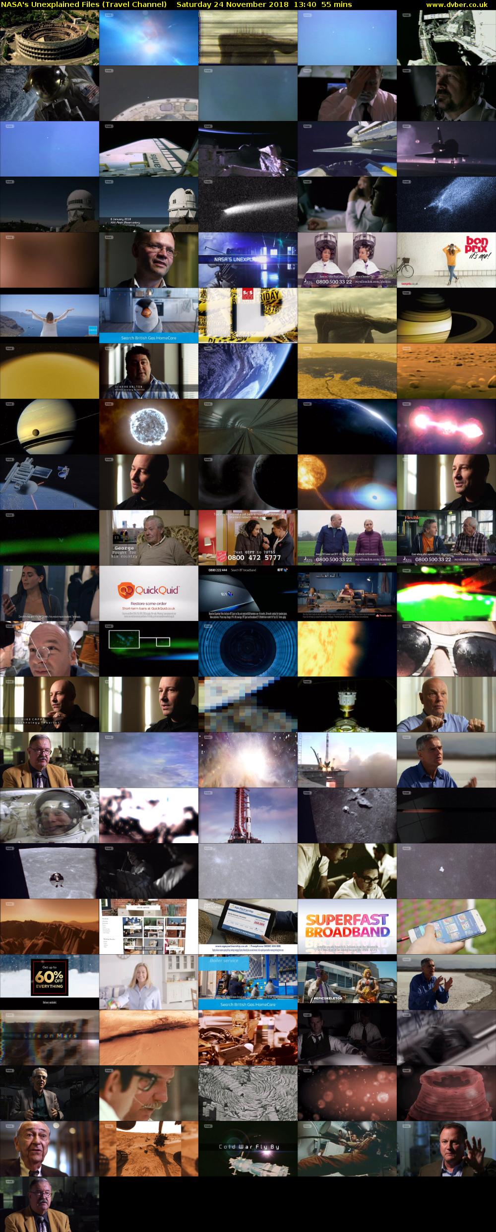 NASA's Unexplained Files (Travel Channel) Saturday 24 November 2018 13:40 - 14:35