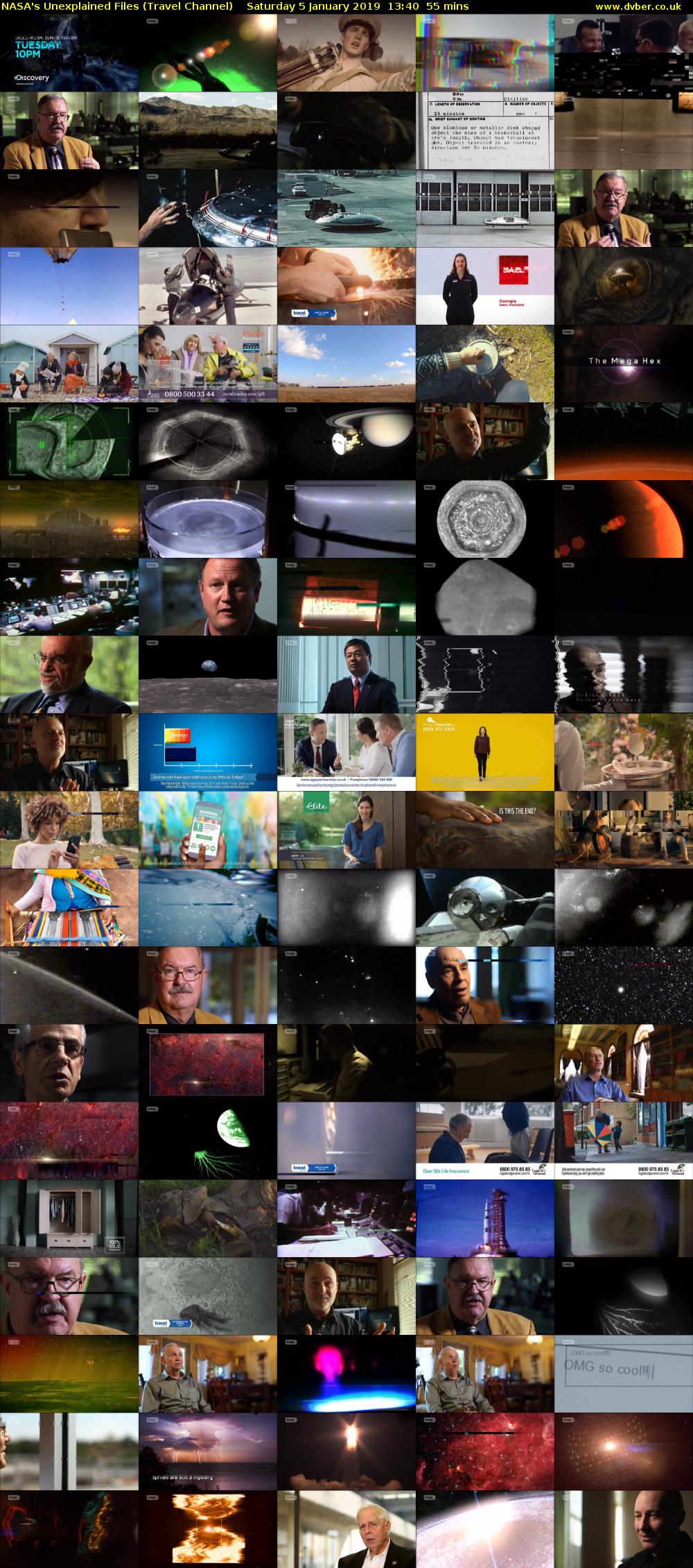NASA's Unexplained Files (Travel Channel) Saturday 5 January 2019 13:40 - 14:35