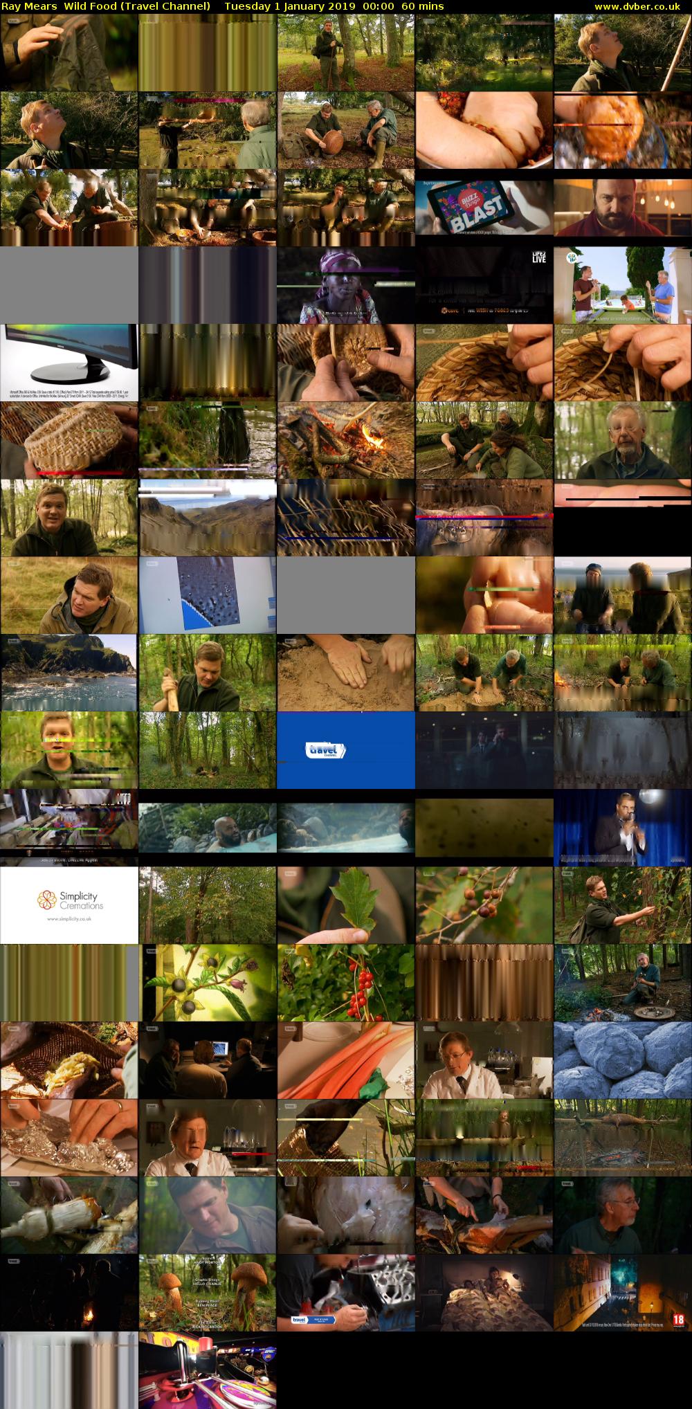 Ray Mears Wild Food (Travel Channel) Tuesday 1 January 2019 00:00 - 01:00
