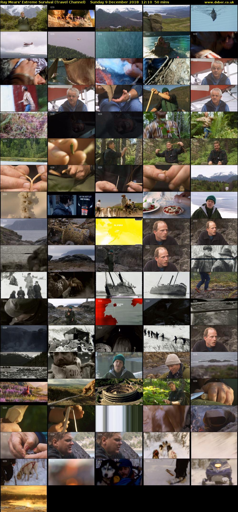 Ray Mears' Extreme Survival (Travel Channel) Sunday 9 December 2018 12:10 - 13:00