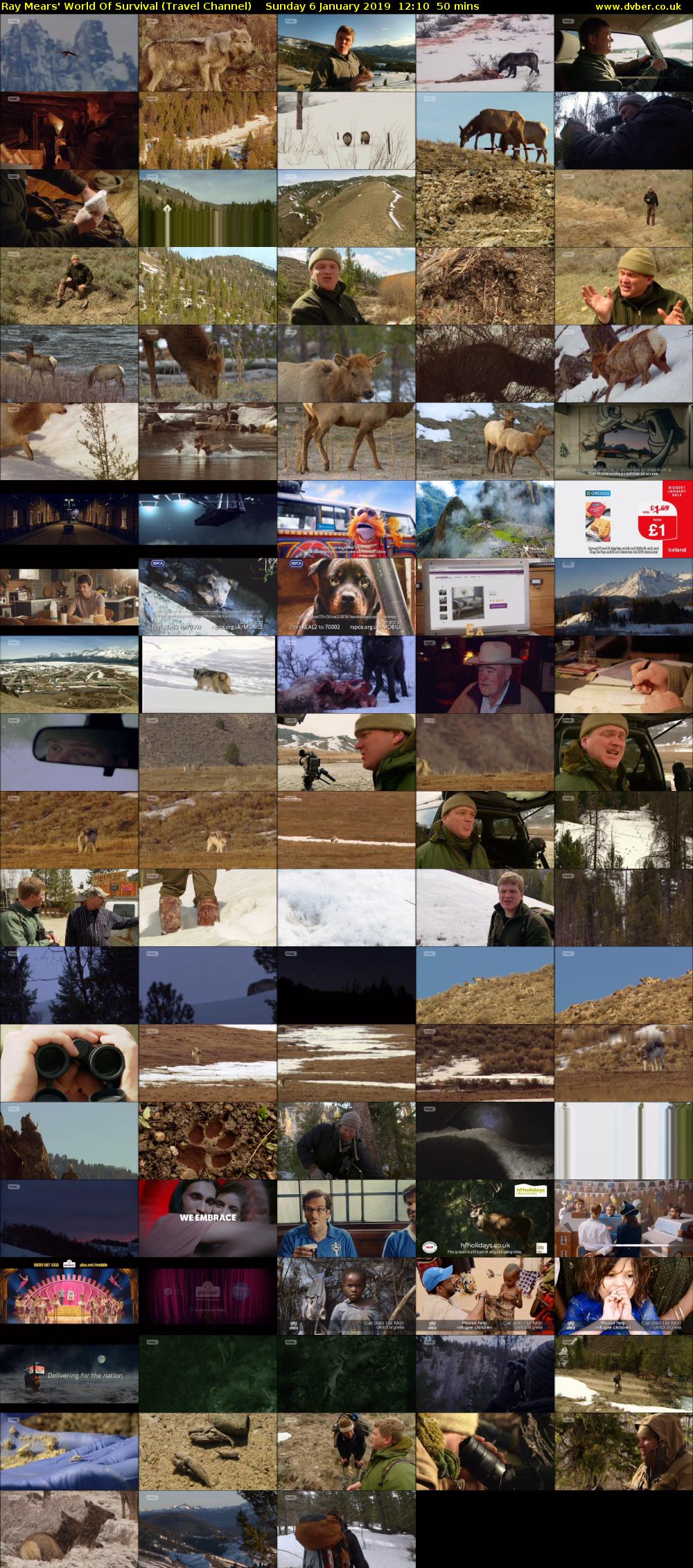 Ray Mears' World Of Survival (Travel Channel) Sunday 6 January 2019 12:10 - 13:00