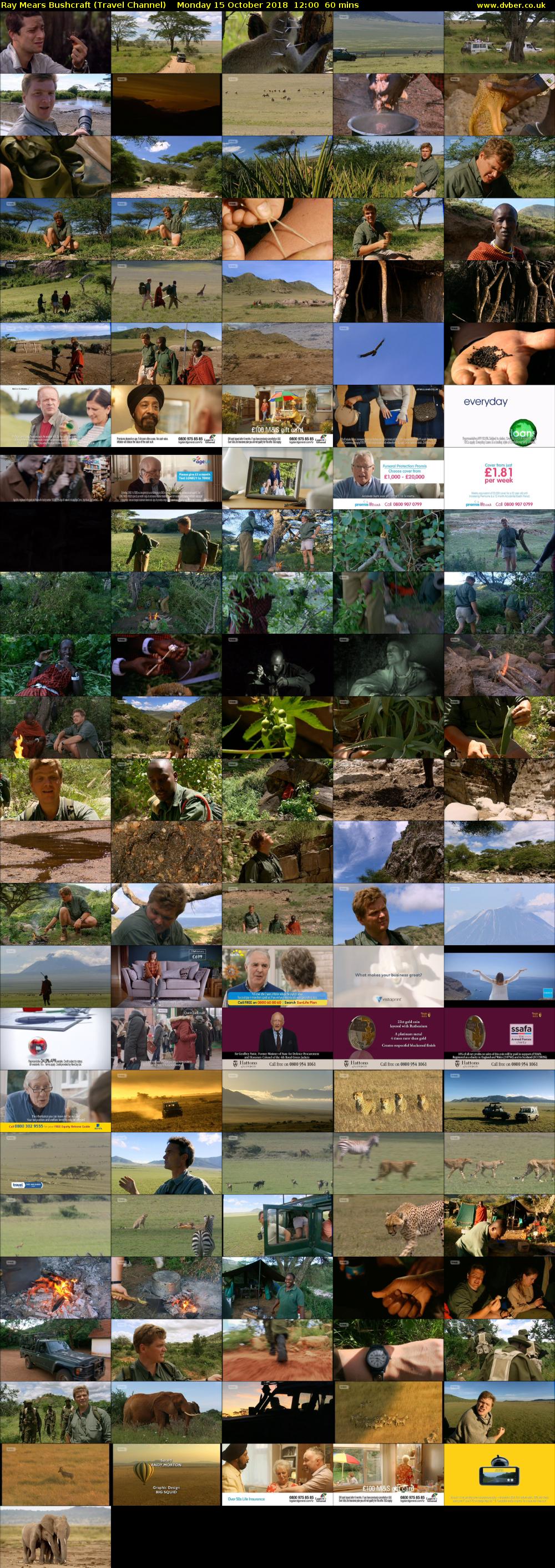 Ray Mears Bushcraft (Travel Channel) Monday 15 October 2018 12:00 - 13:00