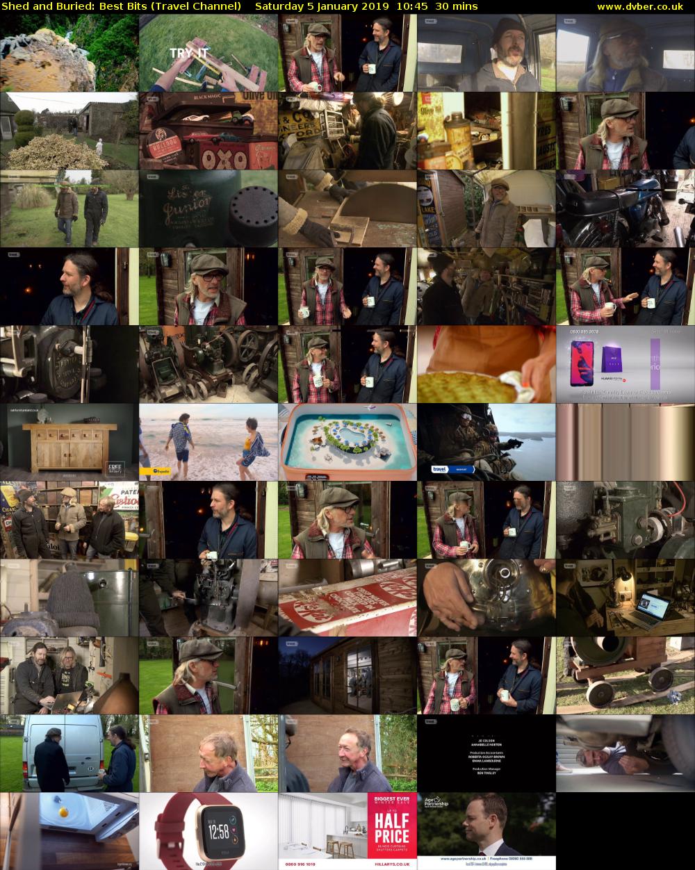 Shed and Buried: Best Bits (Travel Channel) Saturday 5 January 2019 10:45 - 11:15