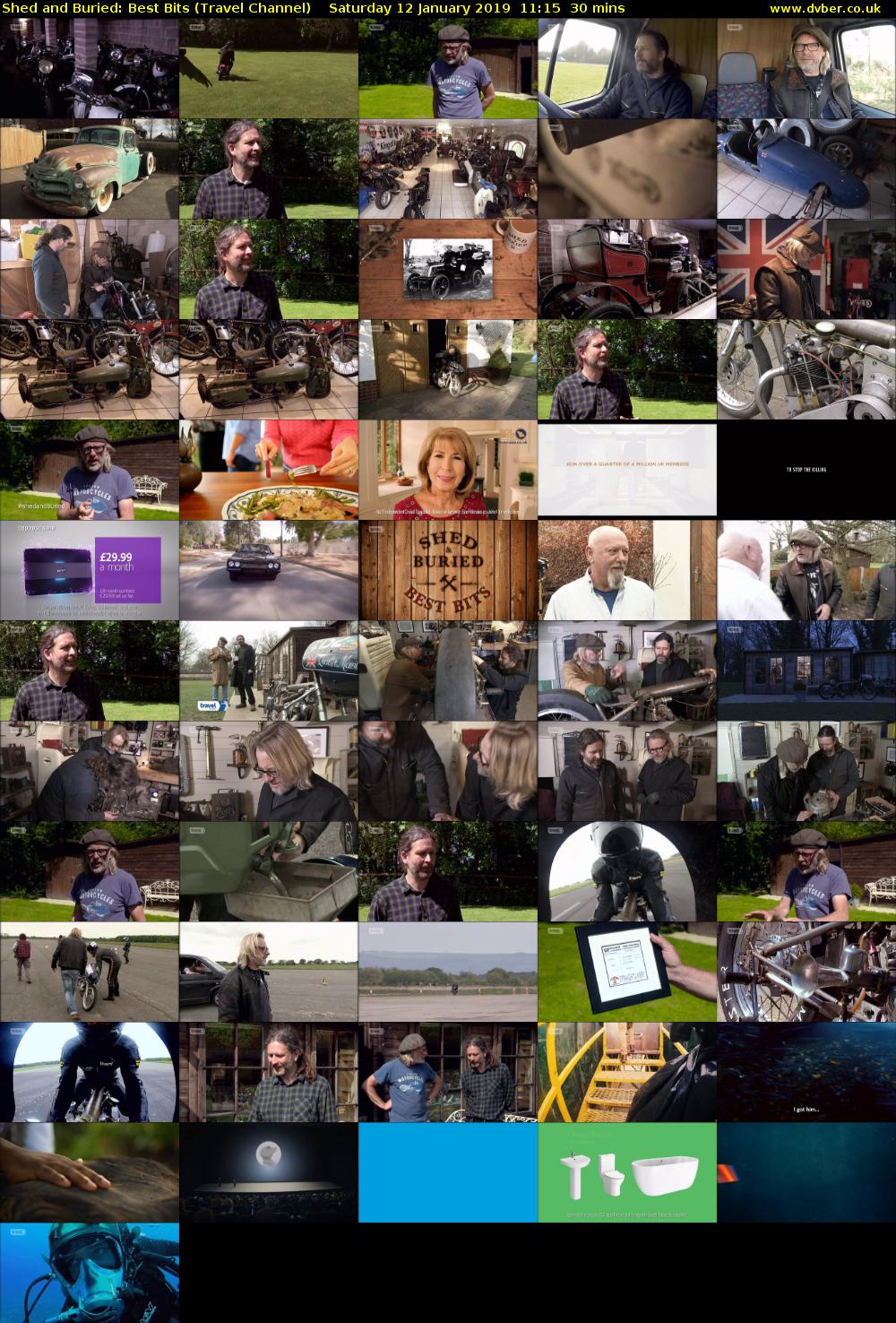 Shed and Buried: Best Bits (Travel Channel) Saturday 12 January 2019 11:15 - 11:45