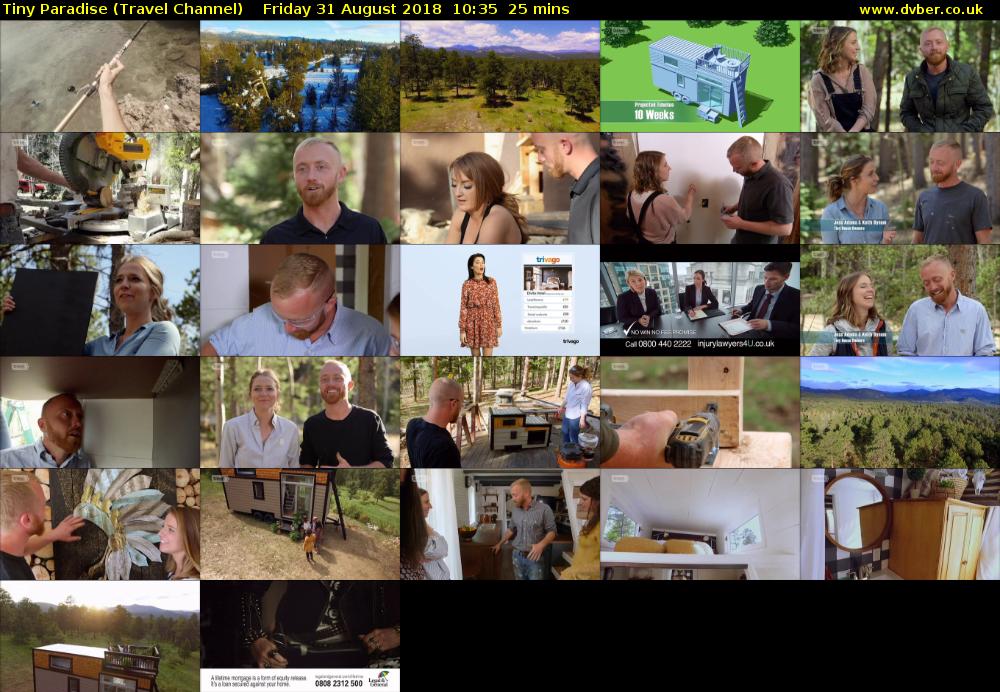 Tiny Paradise (Travel Channel) Friday 31 August 2018 10:35 - 11:00