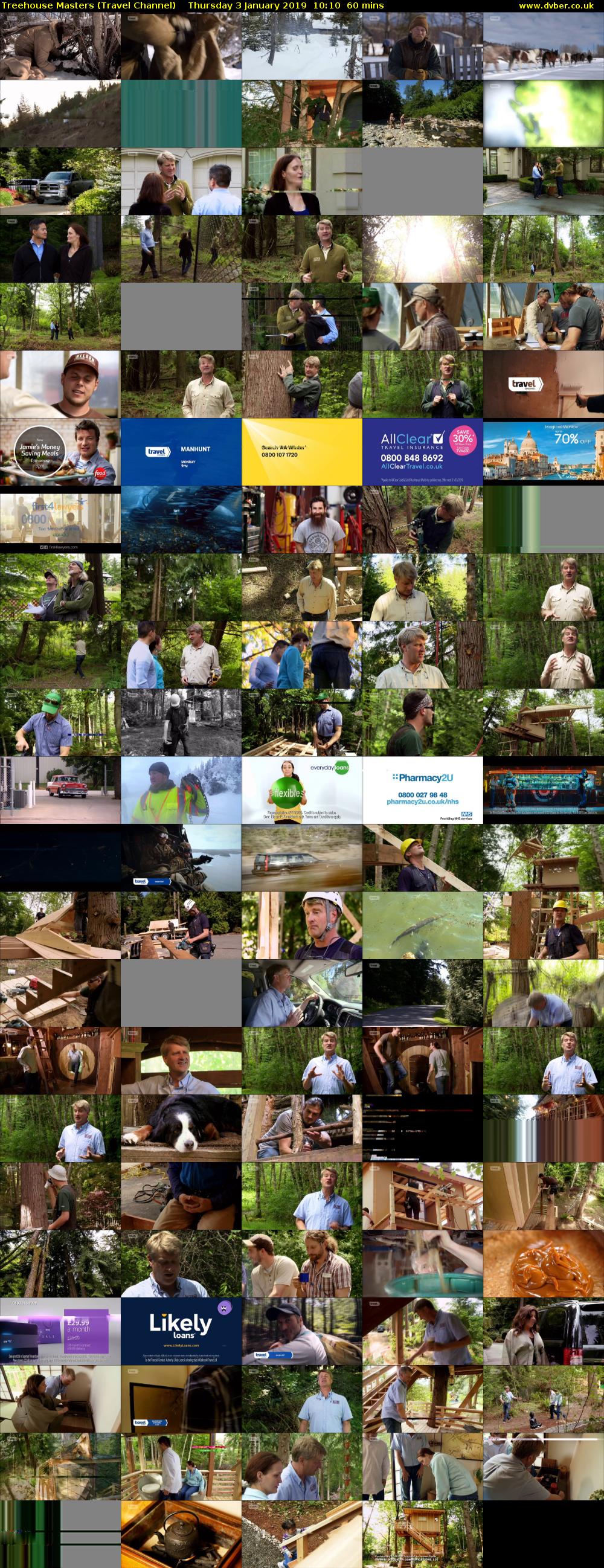 Treehouse Masters (Travel Channel) Thursday 3 January 2019 10:10 - 11:10