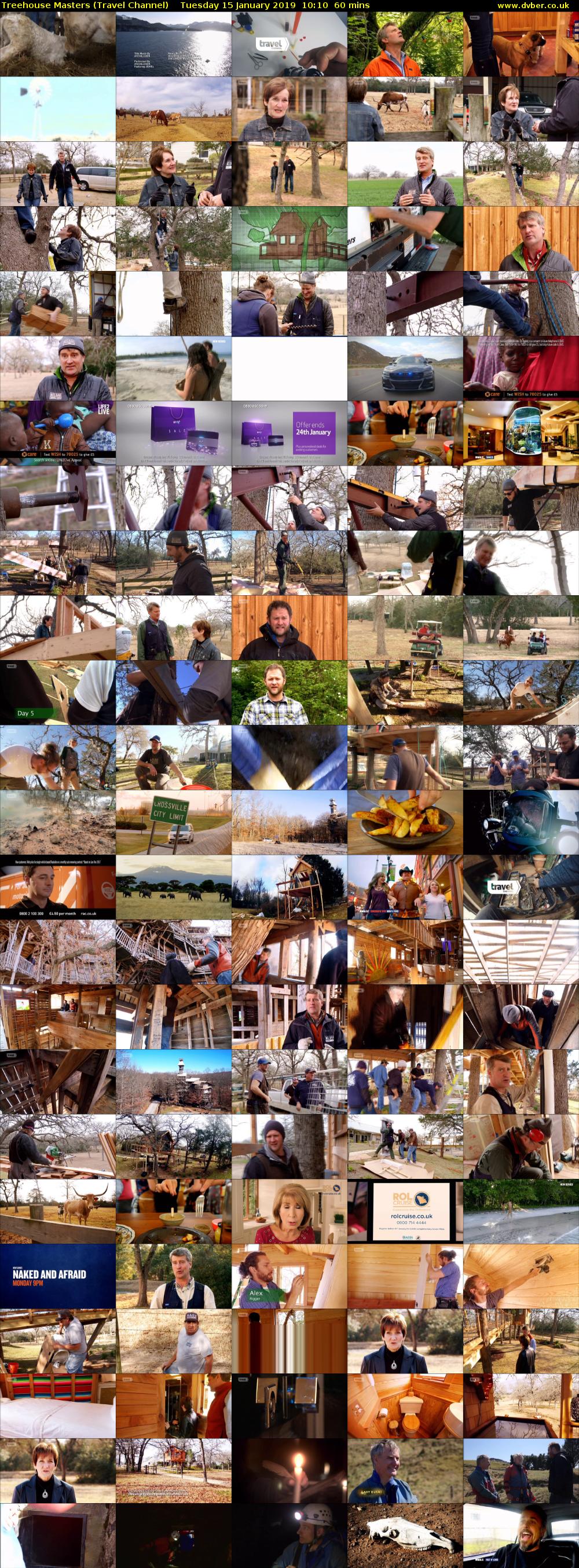 Treehouse Masters (Travel Channel) Tuesday 15 January 2019 10:10 - 11:10