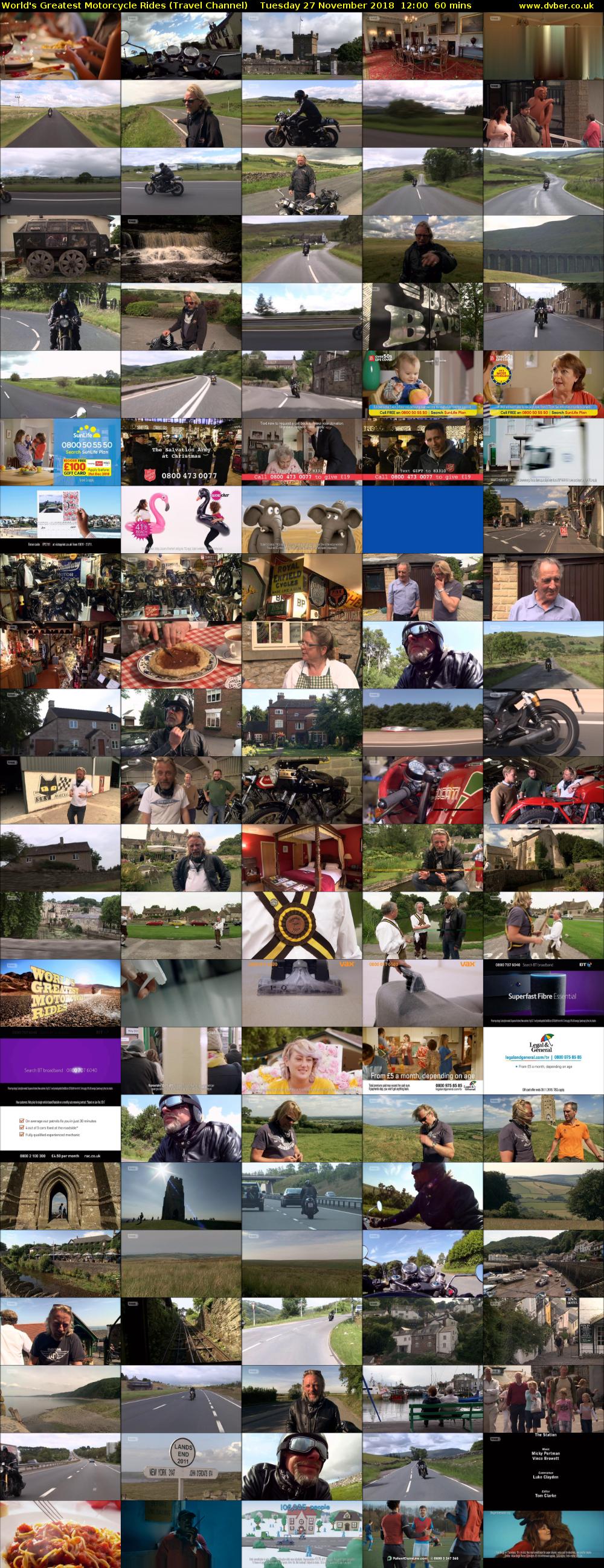 World's Greatest Motorcycle Rides (Travel Channel) Tuesday 27 November 2018 12:00 - 13:00