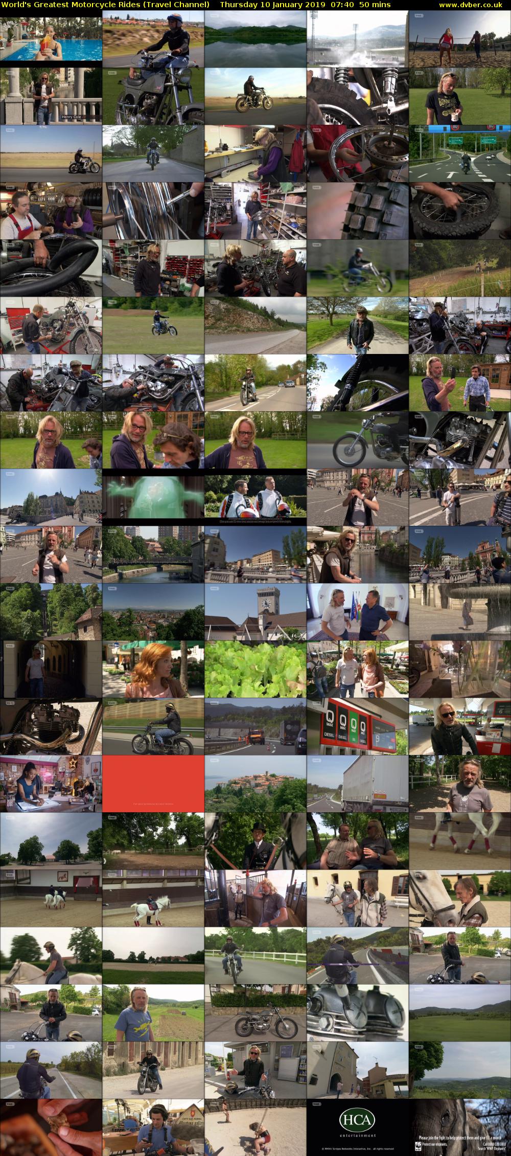 World's Greatest Motorcycle Rides (Travel Channel) Thursday 10 January 2019 07:40 - 08:30