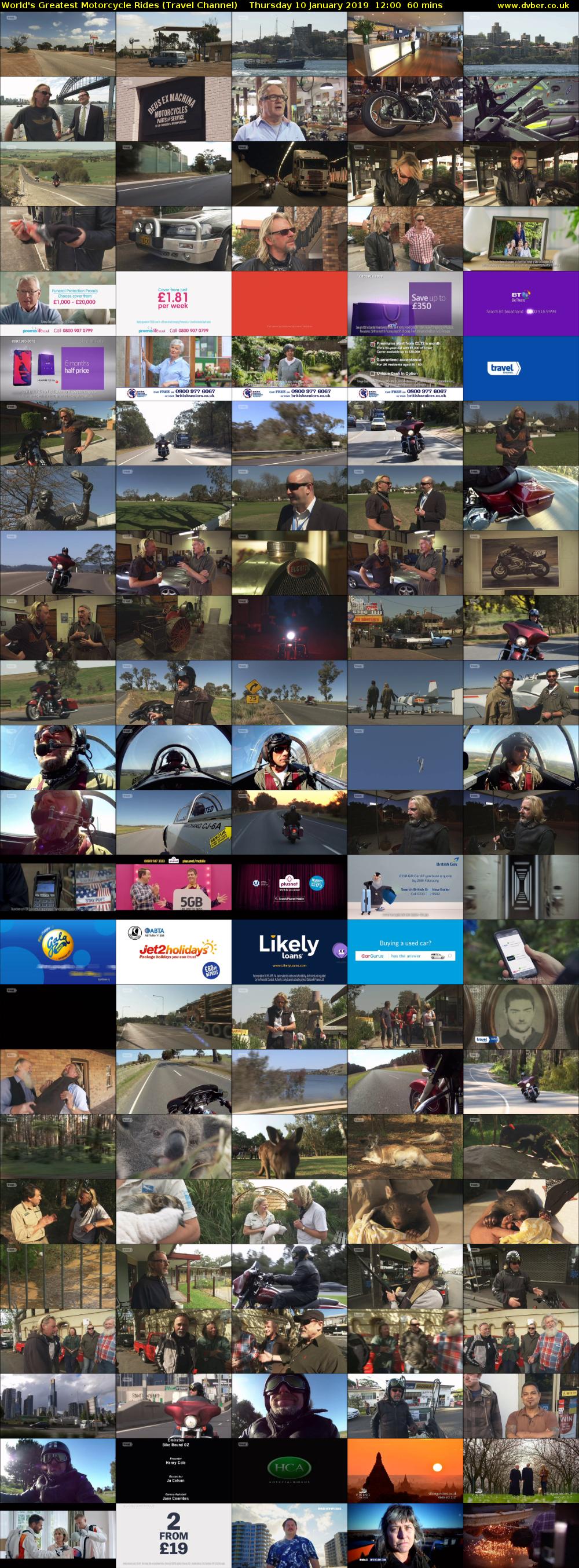 World's Greatest Motorcycle Rides (Travel Channel) Thursday 10 January 2019 12:00 - 13:00