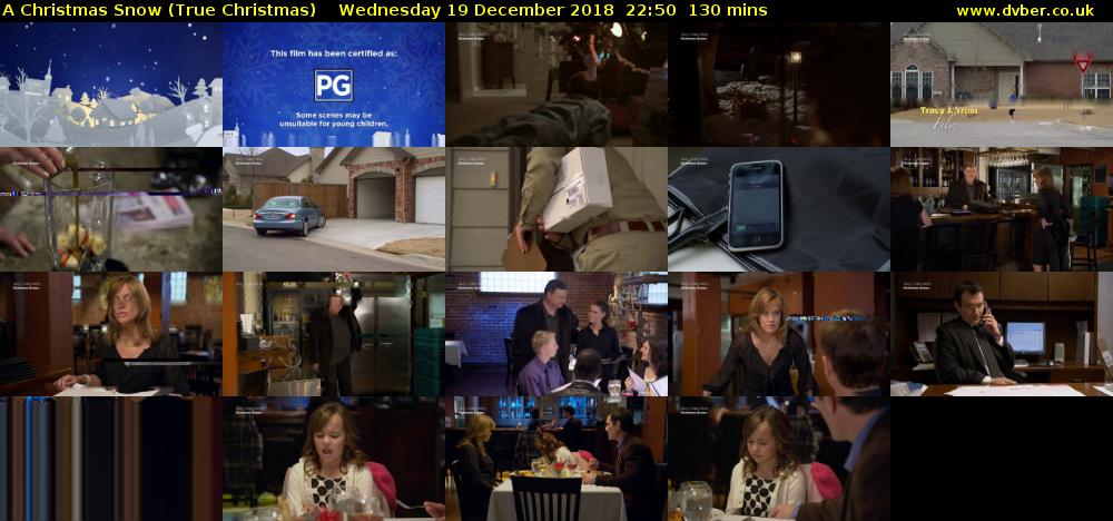 A Christmas Snow (True Christmas) Wednesday 19 December 2018 22:50 - 01:00