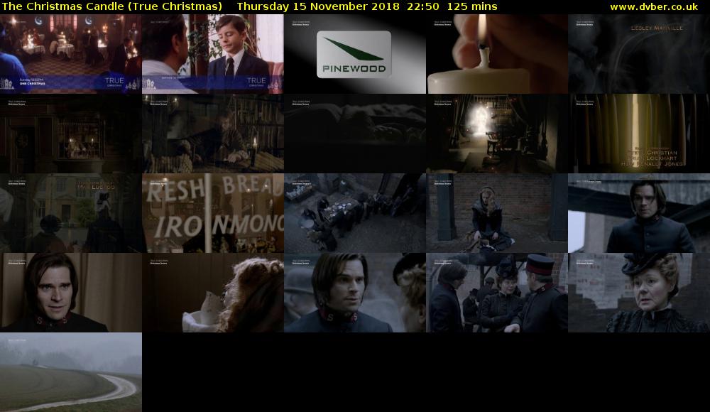 The Christmas Candle (True Christmas) Thursday 15 November 2018 22:50 - 00:55