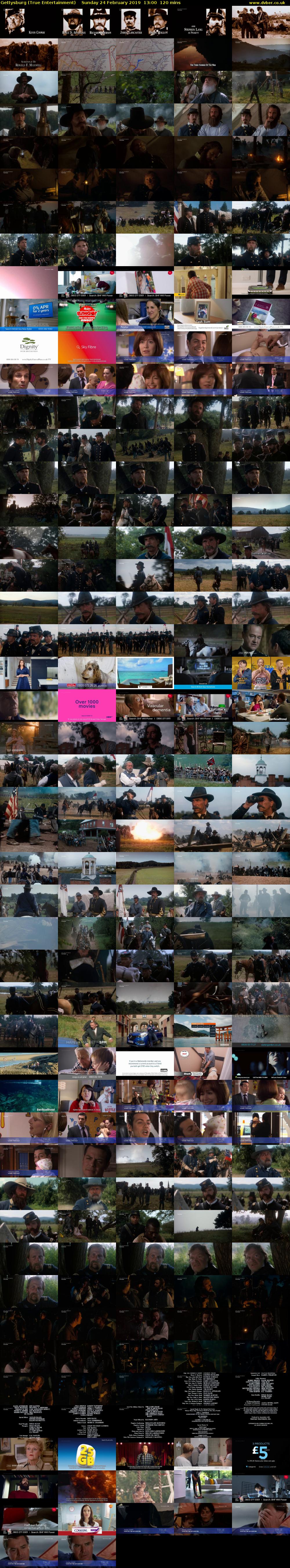 Gettysburg (True Entertainment) Sunday 24 February 2019 13:00 - 15:00