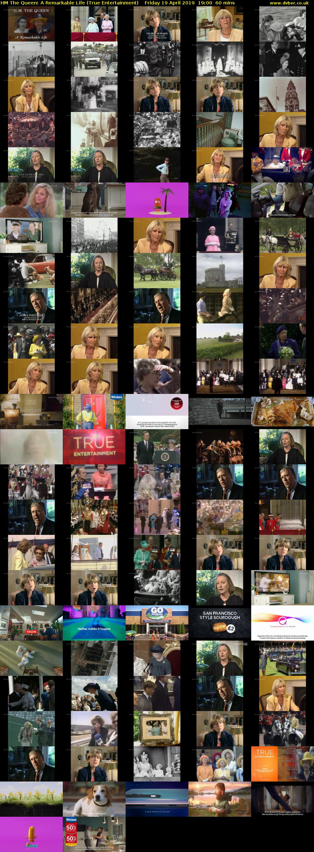 HM The Queen: A Remarkable Life (True Entertainment) Friday 19 April 2019 19:00 - 20:00