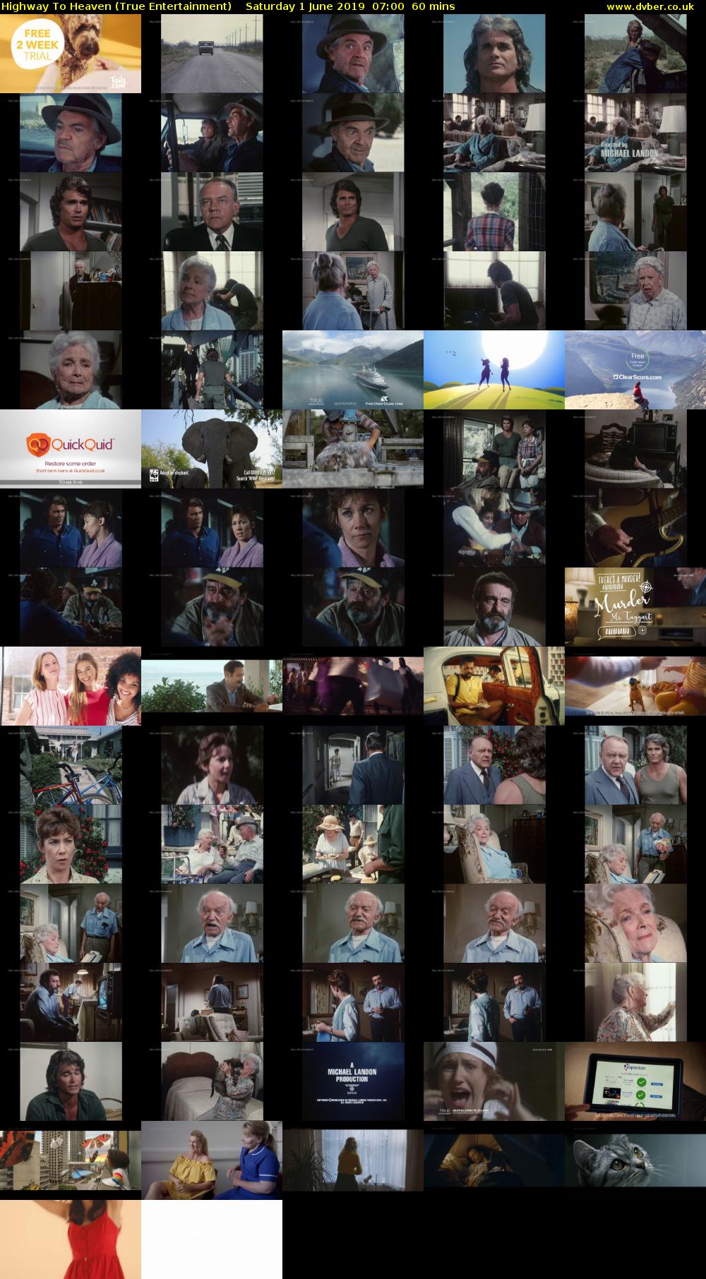Highway To Heaven (True Entertainment) Saturday 1 June 2019 07:00 - 08:00