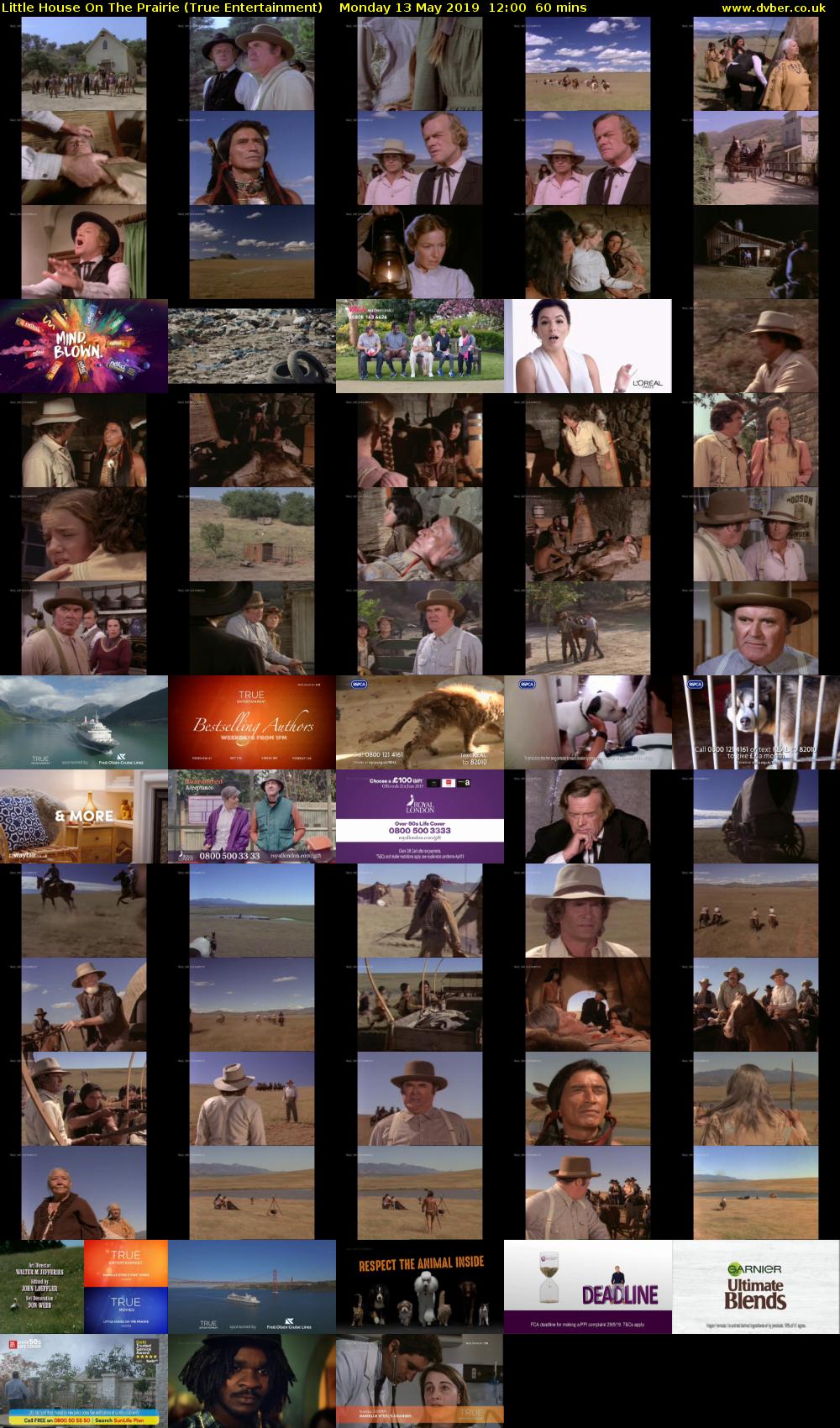 Little House On The Prairie (True Entertainment) Monday 13 May 2019 12:00 - 13:00