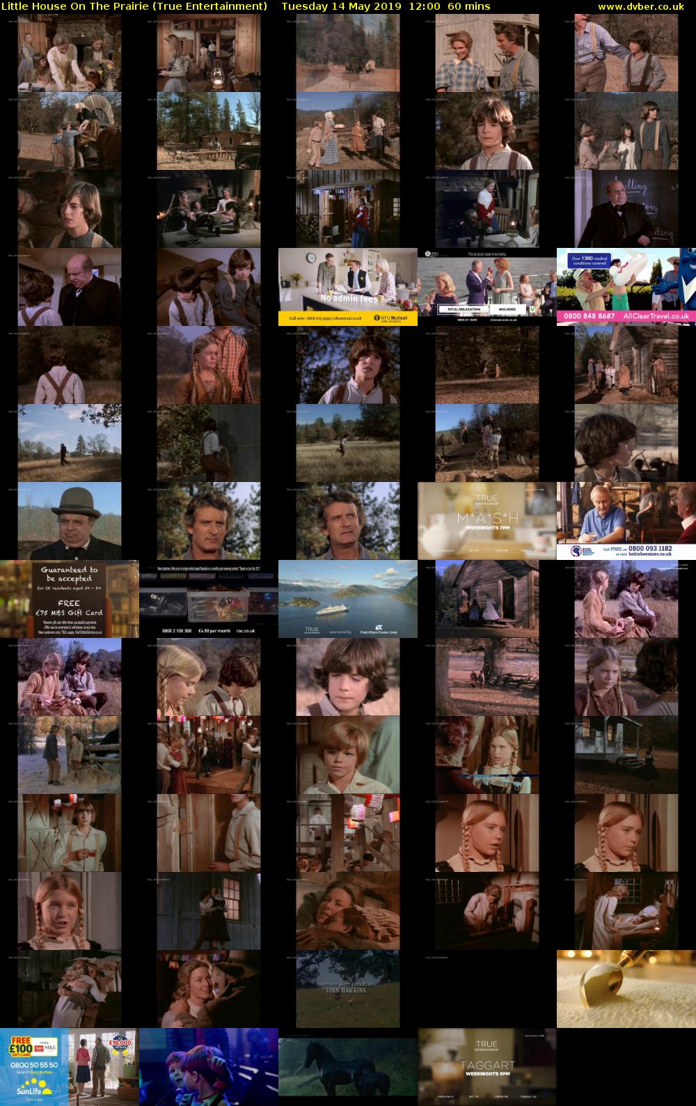 Little House On The Prairie (True Entertainment) Tuesday 14 May 2019 12:00 - 13:00